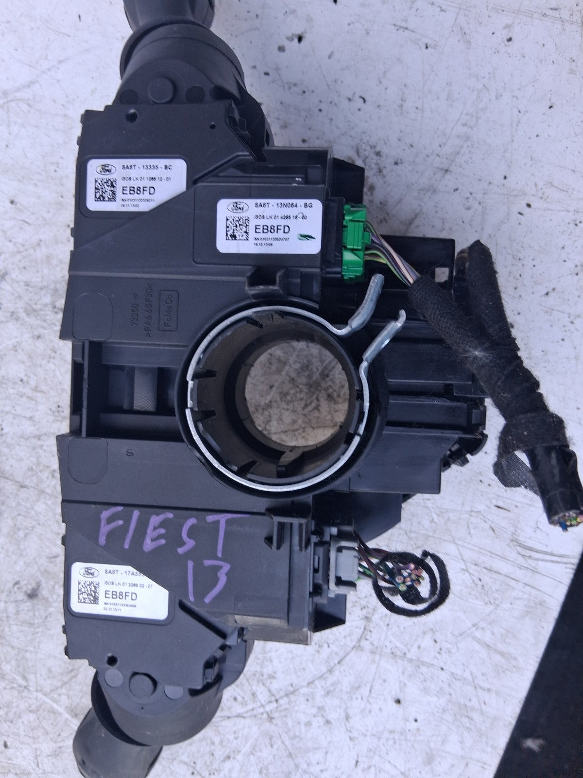 2014 FORD FIESTA MK7 INDICATOR WIPER SWITCH STALK SQUIB RING 8A6T13N064BG
