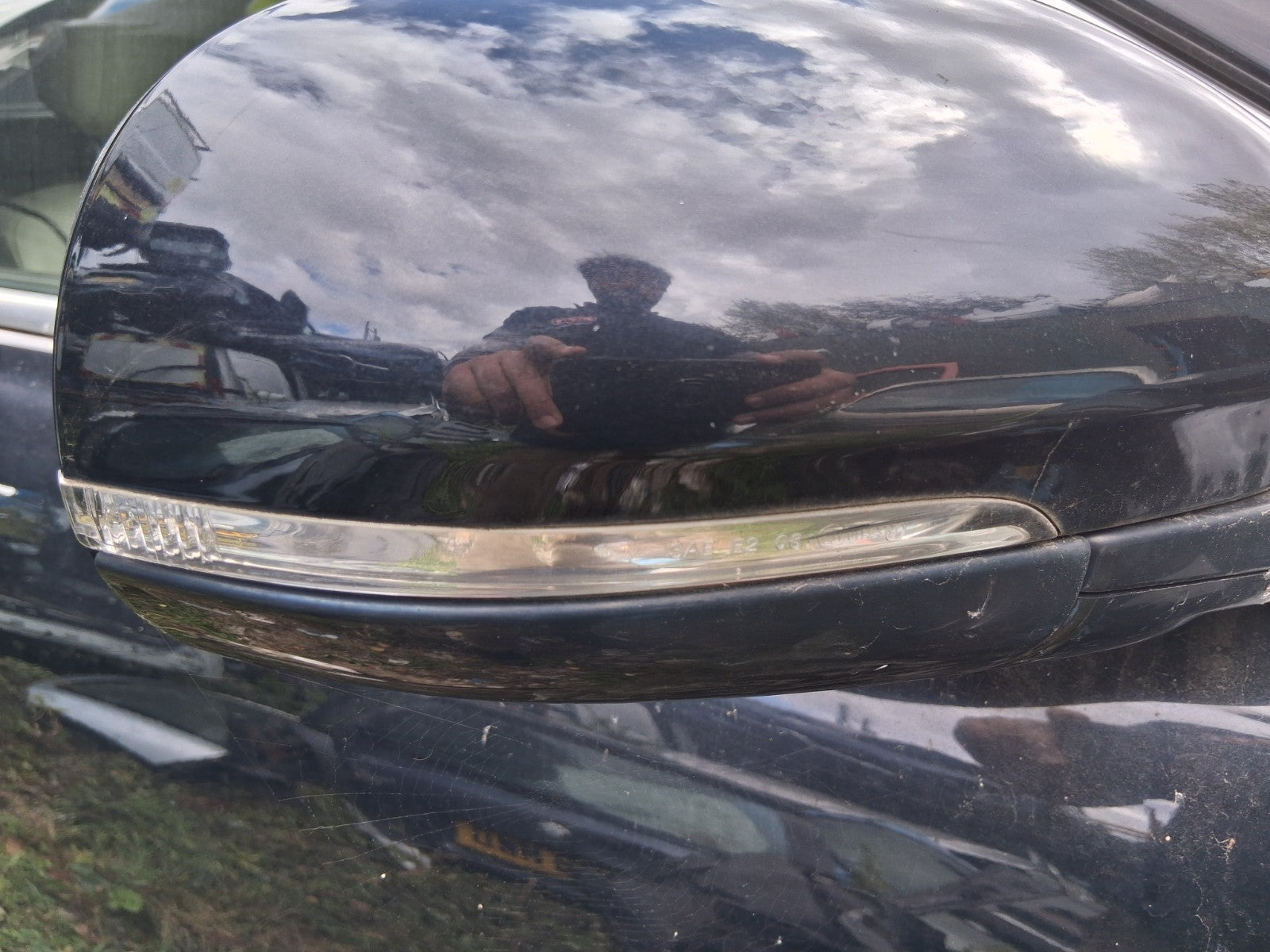 2012 JAGUAR XJ X351 OSF DRIVER SIDE FRONT RIGHT ELECTRIC WING MIRROR BLACK
