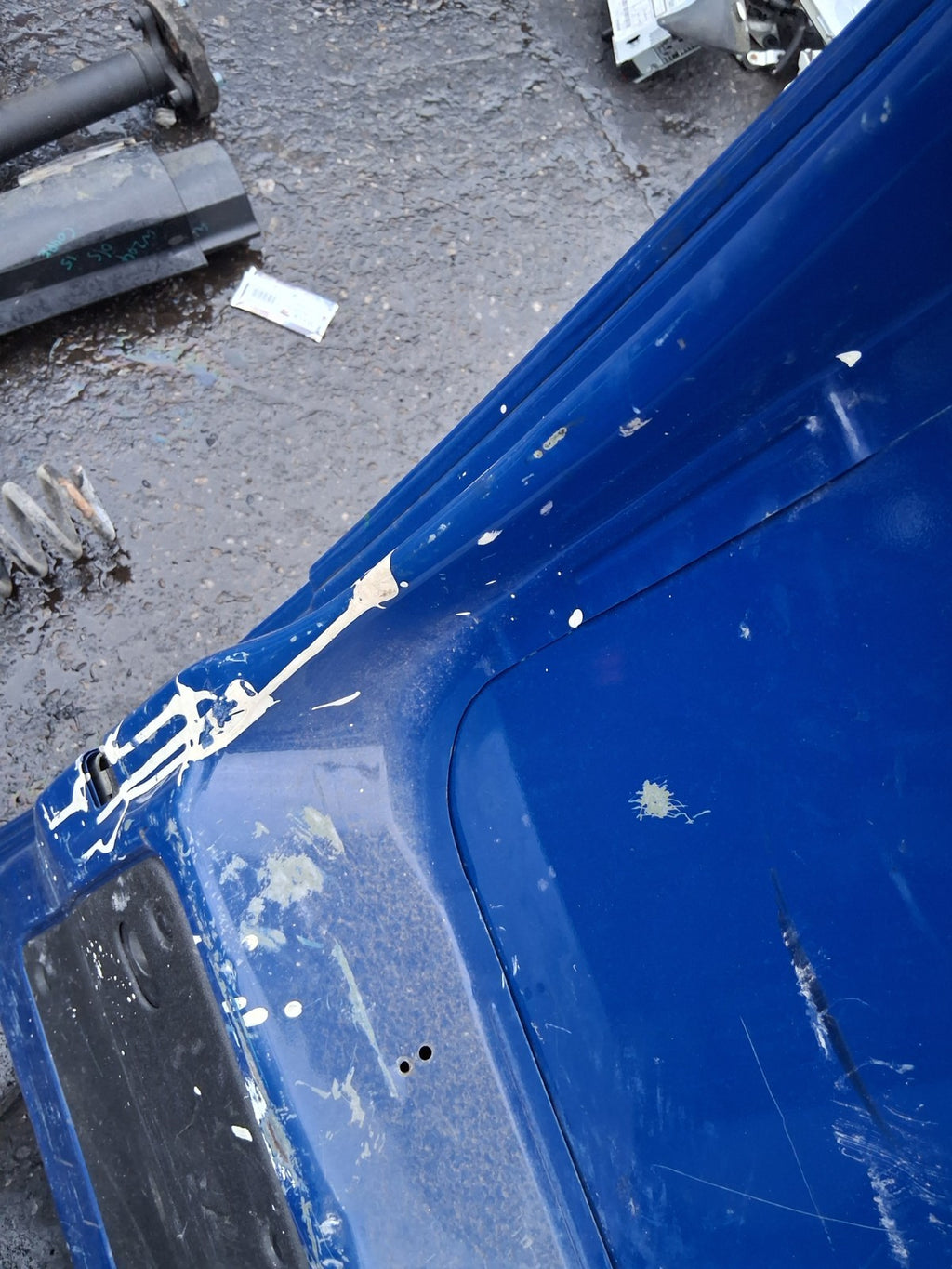2016 FIAT FIORINO NSR PASSENGER SIDE REAR BACK DOOR WITHOUT HINGES BLUE