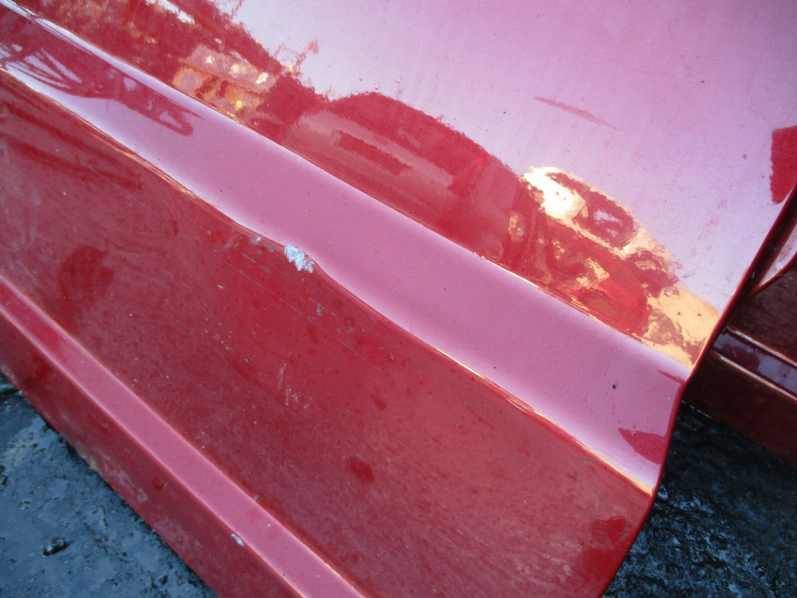 DODGE CALIBER 2008 COMPLETE OSR DRIVER SIDE REAR DOOR GLASS HANDLE CARD IN RED