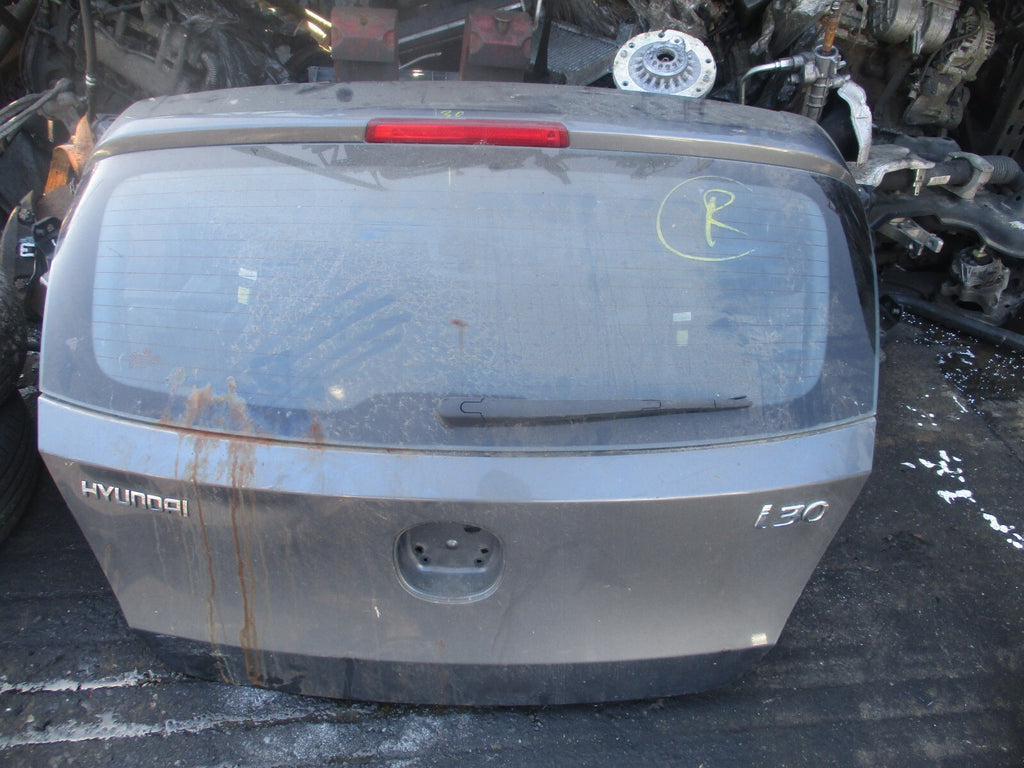 HYUNDAI I30 MK1 2009 REAR BARE TAILGATE BOOTLID STEEL GREY MET 9A