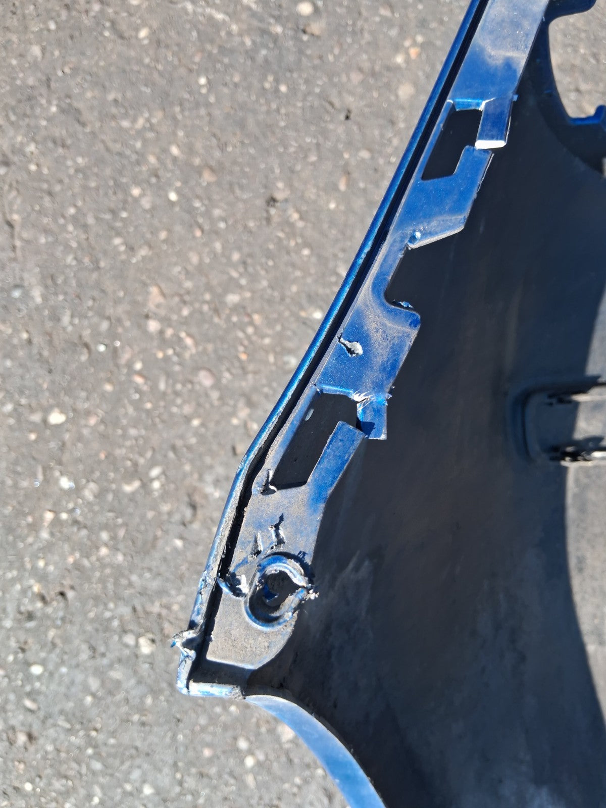 2008 RENAULT CLIO MK3 COMPLETE REAR BUMPER BLUE