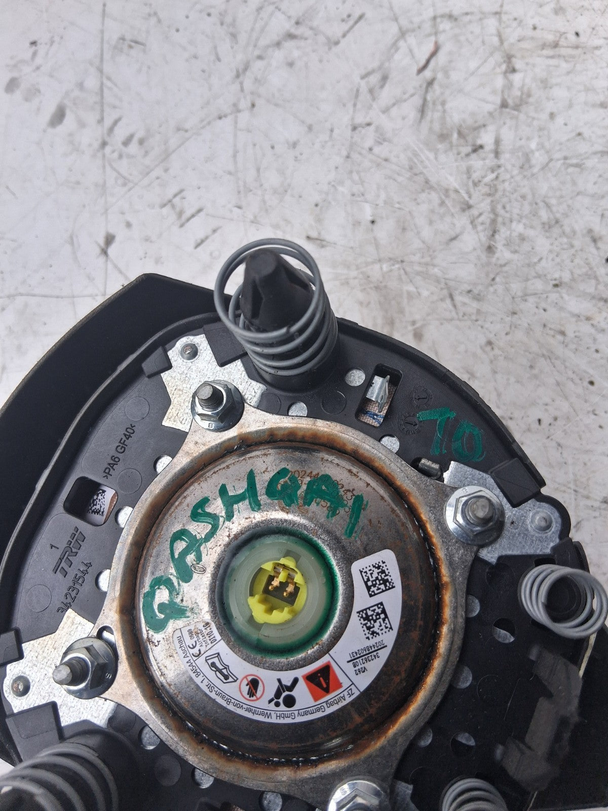 2020 NISSAN QASHQAI STEERING WHEEL AIRBAG 34236210B