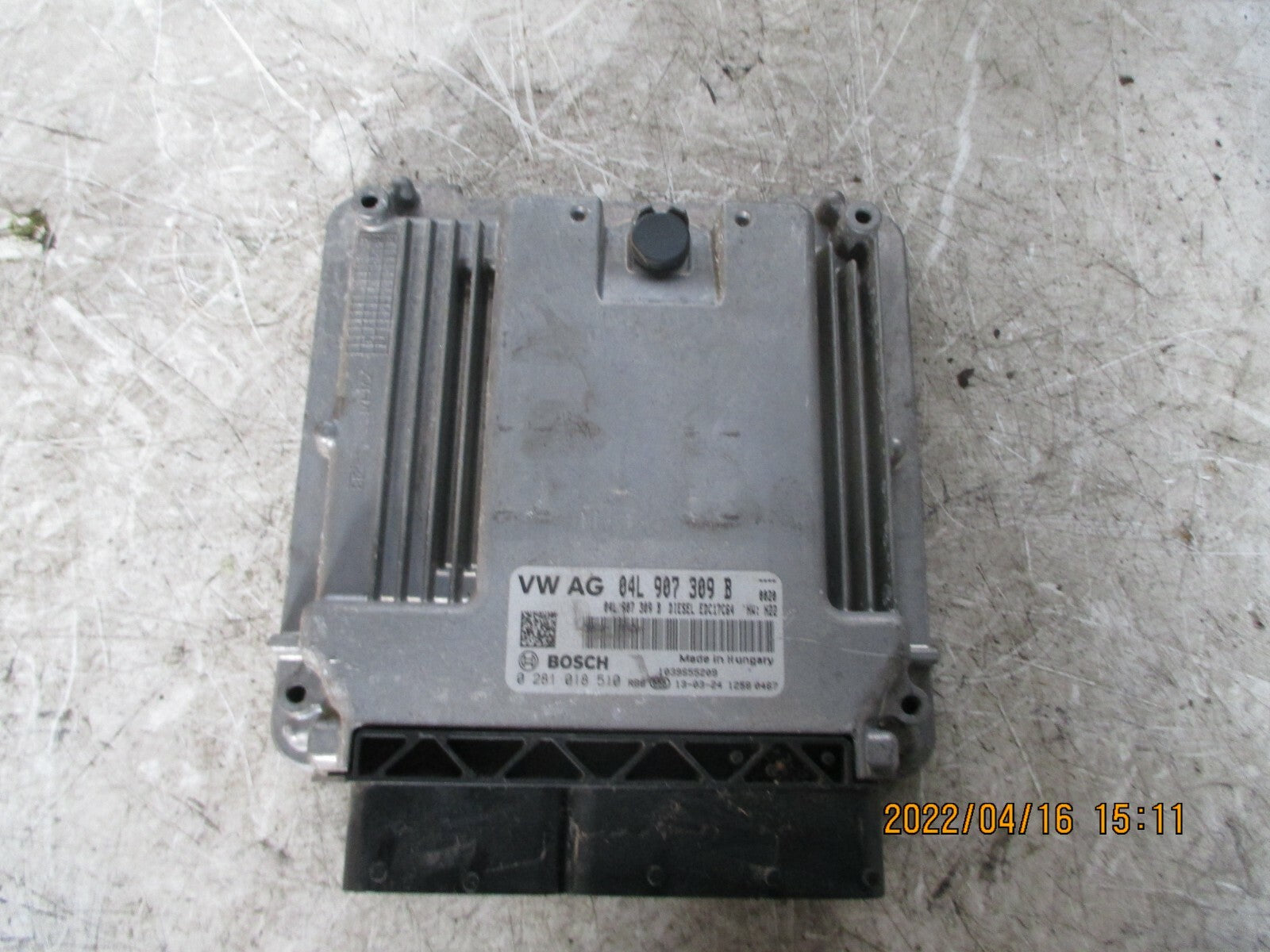 VW VOLKSWAGEN GOLF 2018 MK7 ENGINE CONTROL MODULE ECU 04L907309