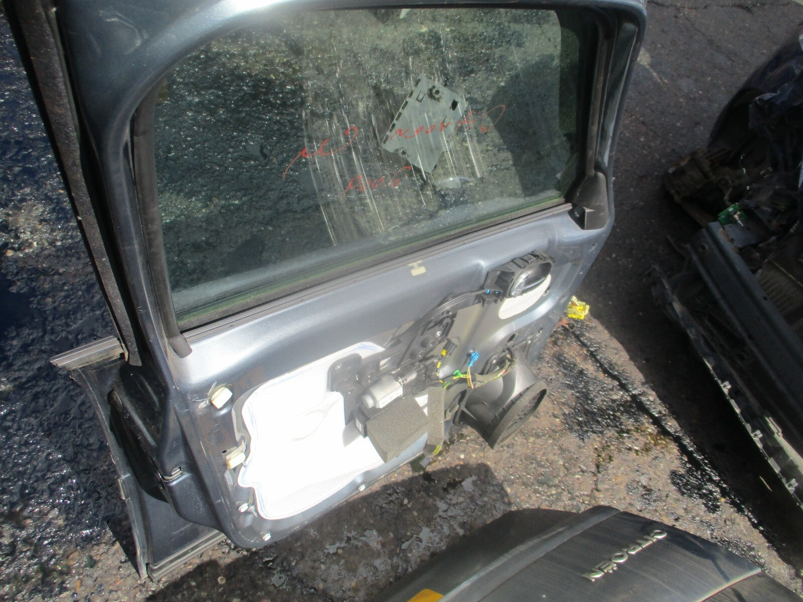2009 CITROEN C4 GRAND PICASSO NSF PASSENGER SIDE FRONT DOOR GREY