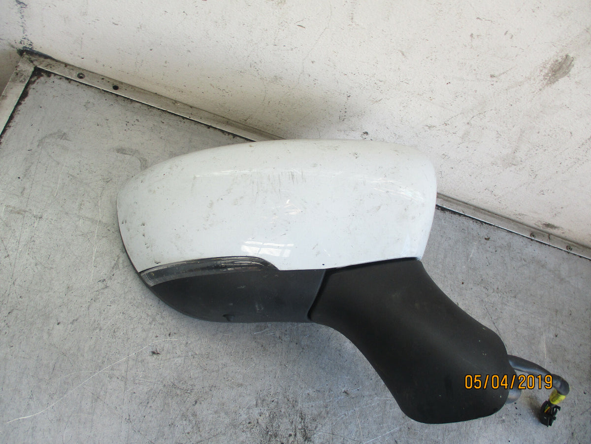 RENAULT CILO MK4 2017 OS DRIVER SIDE WING MIRROR ELECTRIC WHITE 963019404R