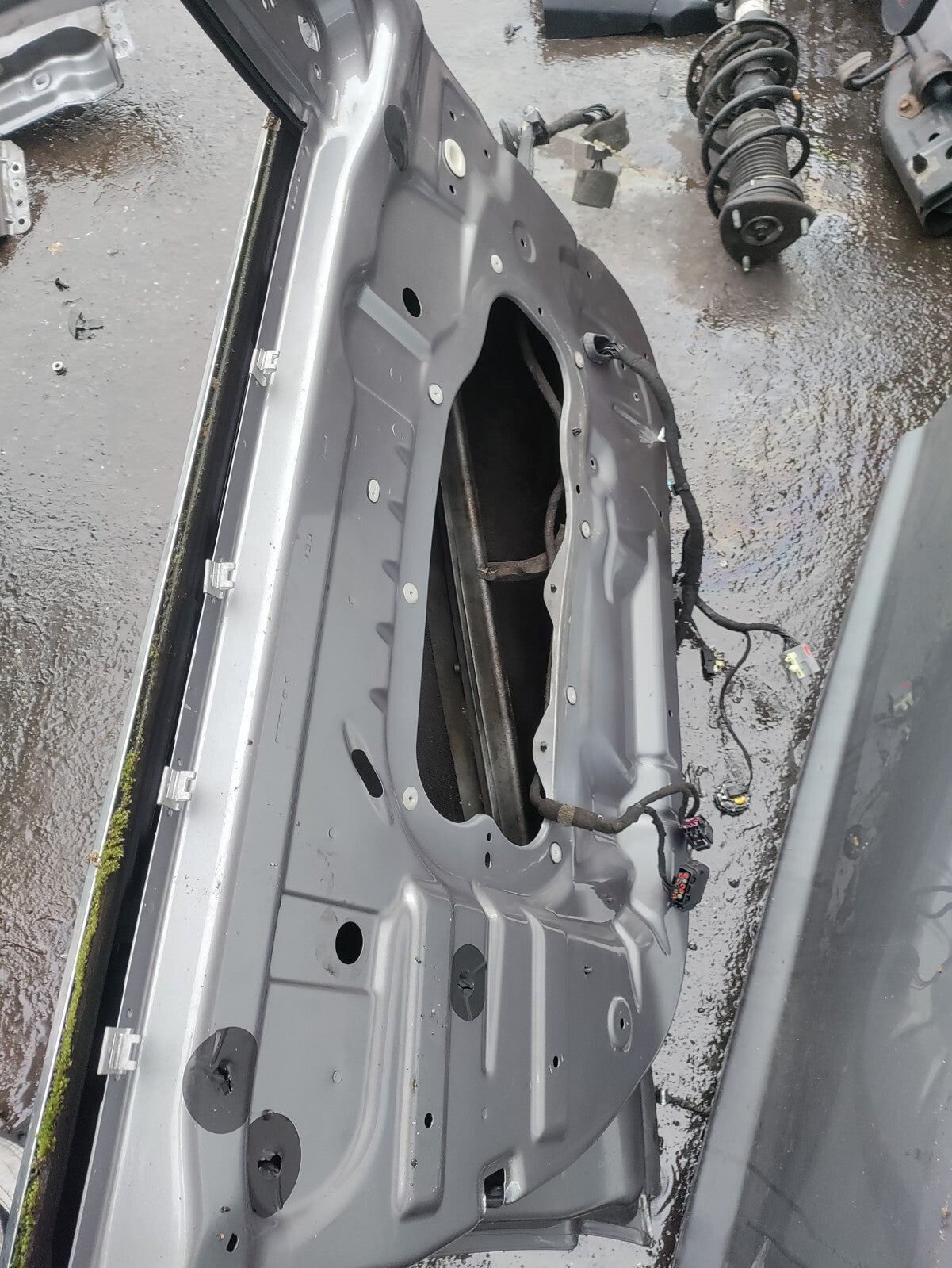 2009 JAGUAR XF X250 NSF PASSENGER SIDE FRONT BARE DOOR SILVER