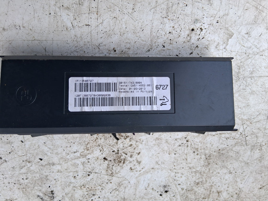 2013 VAUXHALL ASTRA J ECU HEATER CONTROL MODULE 13586727