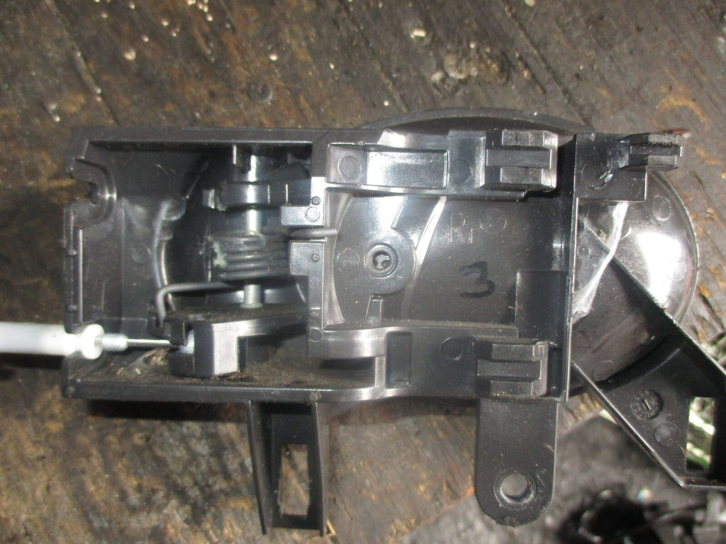NISSAN MICRA 2013 OSR DRIVER SIDE REAR DOOR LOCK MECHANISM & HANDLE