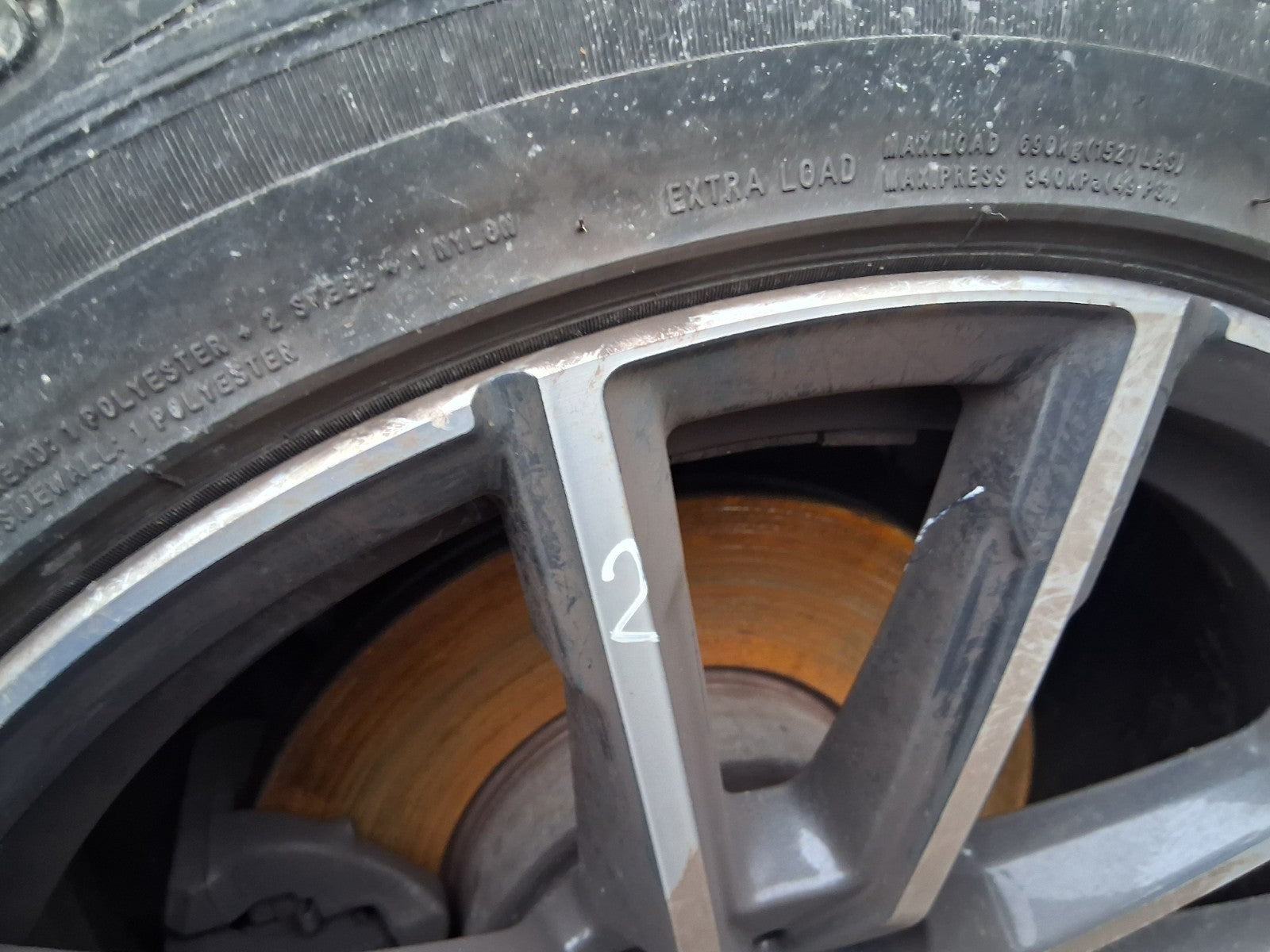 BMW 3 SERIES G20 2019 18 INCH ALLOY WHEEL WITH TYRE 225/45ZR18 REF 2
