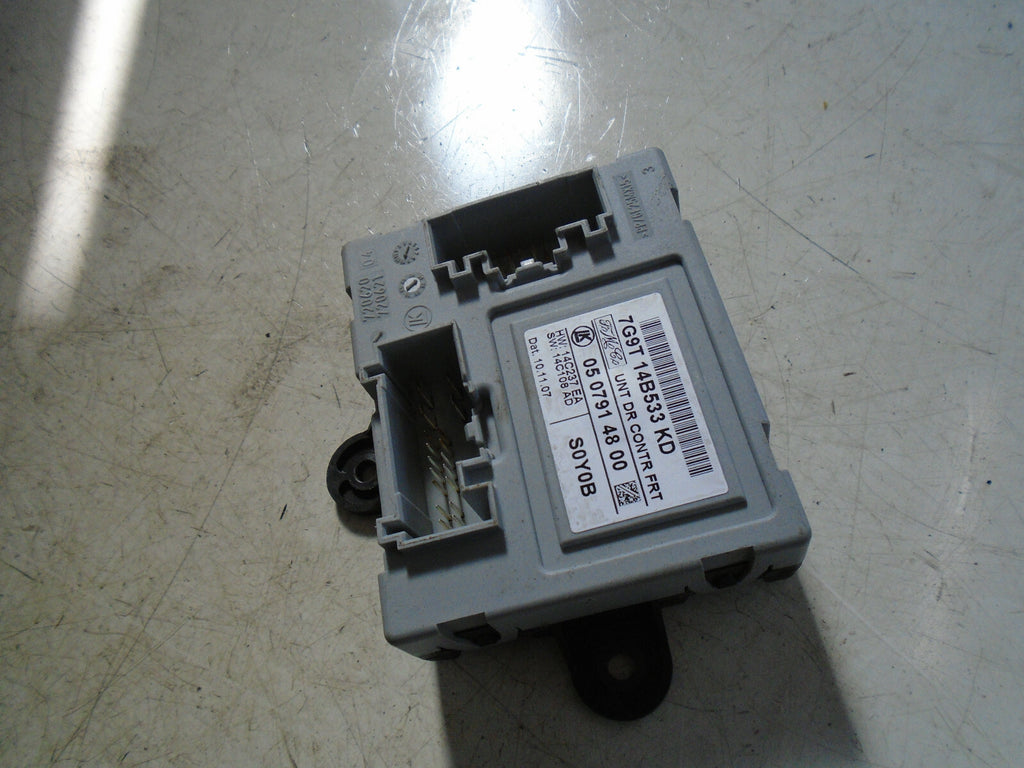 FORD MONDEO MK4 2008 NSF PASSENGER SIDE FRONT DOOR CONTROL MODULE 7G9T14B533KD