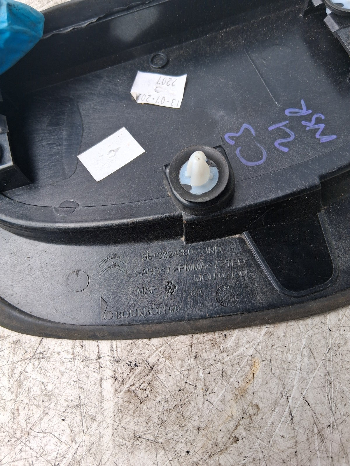 2021 CITROEN C3 NSR PASSENGER SIDE QUARTER FENDER COVER TRIM 9813324280