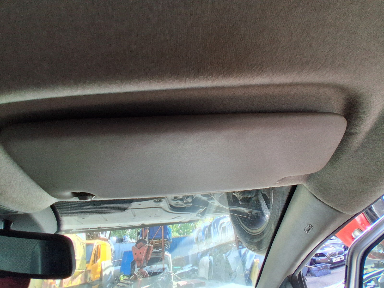 2009 VAUXHALL CORSA D OSF DRIVER SIDE FRONT RIGHT SUNVISOR