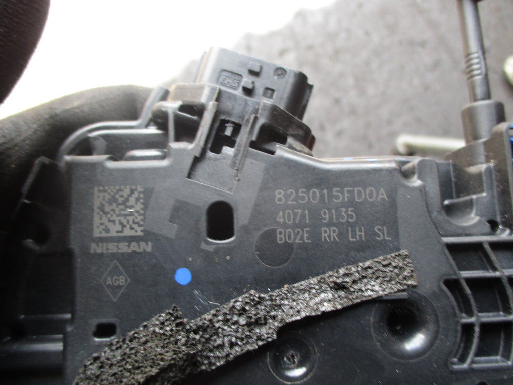 NISSAN MICRA K14 2019 NSR PASSENGER SIDE REAR DOOR LOCK MECHANISM 825015FD0A