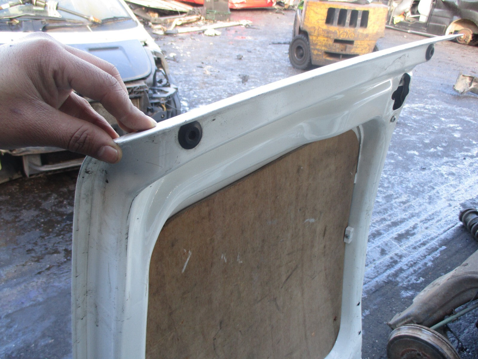 FORD TRANSIT CONNECT 2006 OSR DRIVER SIDE REAR COMPLETE DOOR