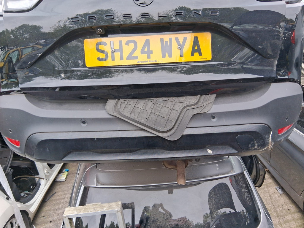 2024 VAUXHALL CROSSLAND COMPLETE REAR BUMPER DIAMOND BLACK METALLIC 23G