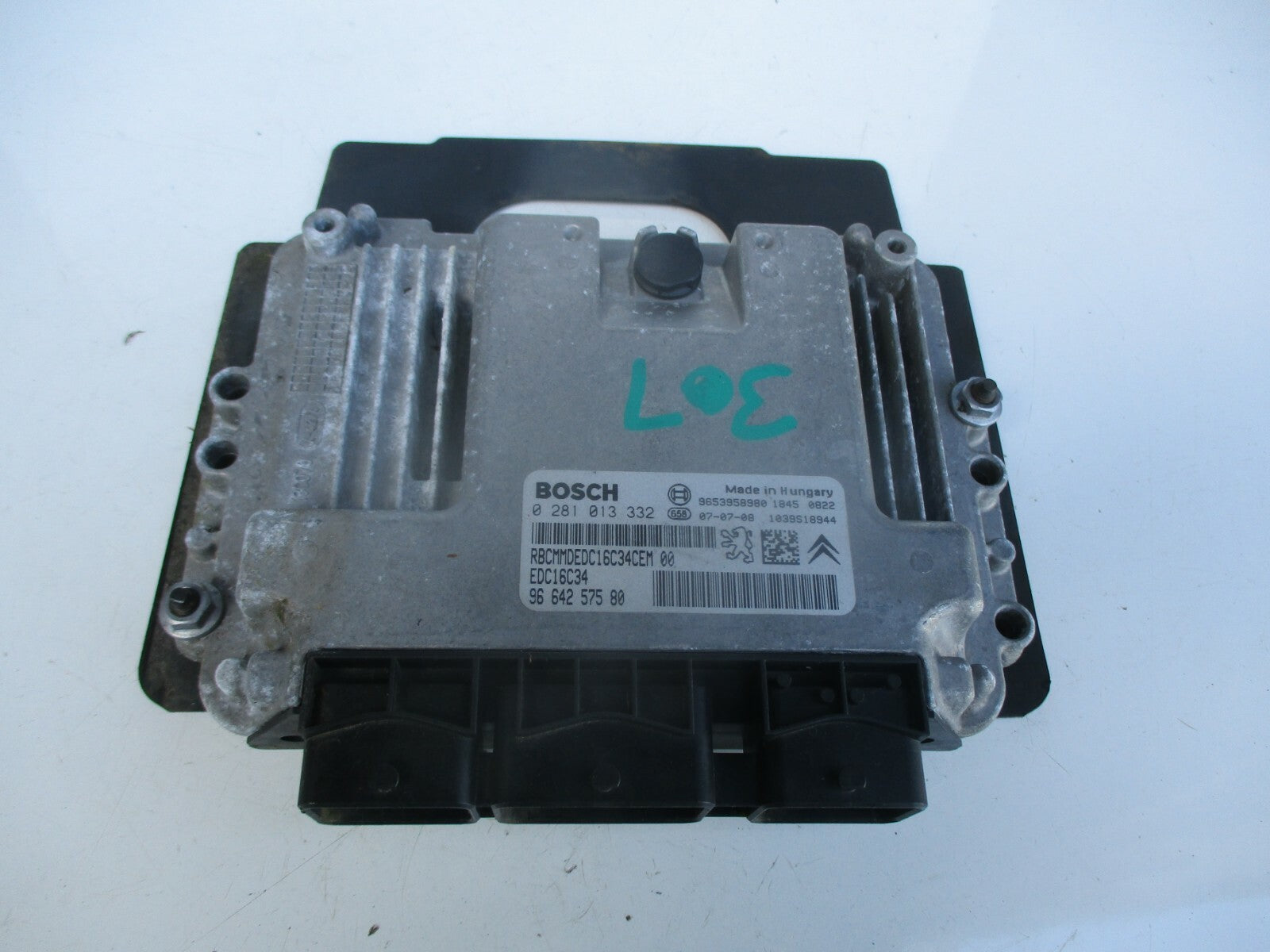 PEUGEOT 307 SW 2007 2.0 HDI ECU ENGINE CONTROL UNIT MODULE 9664257580