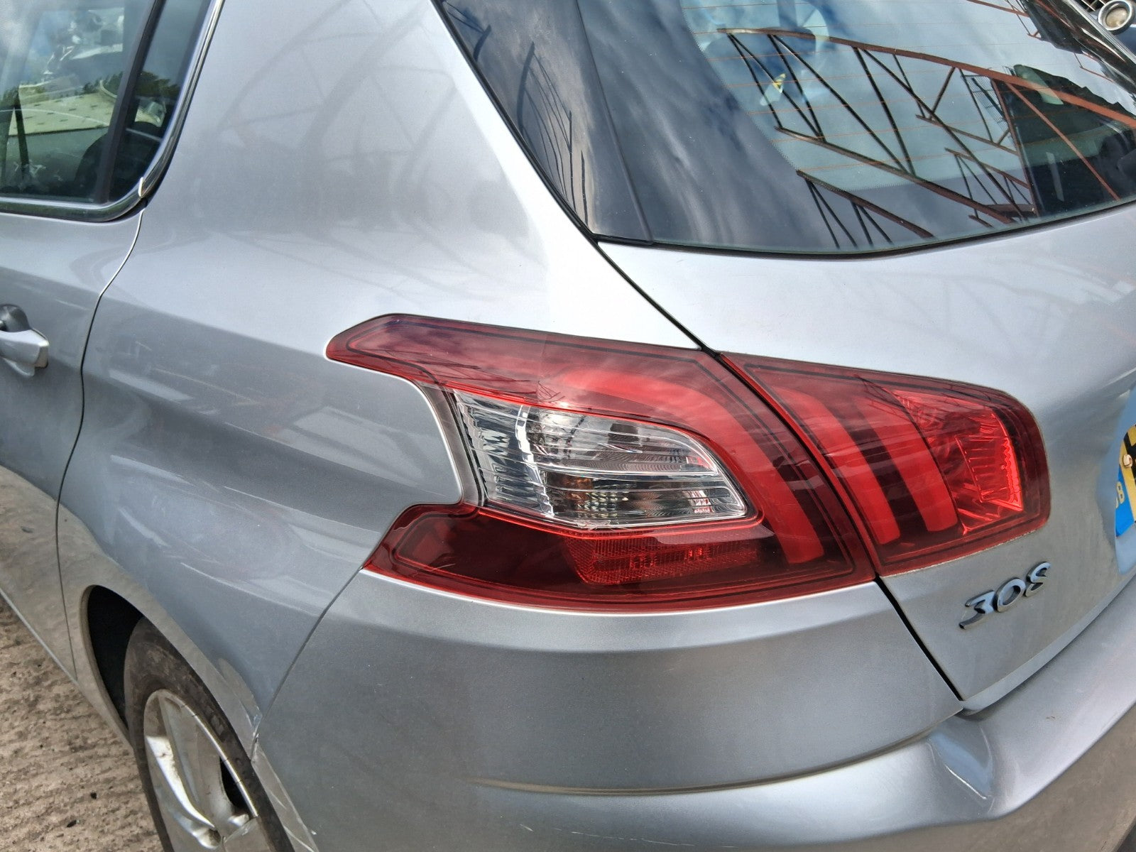 2014 PEUGEOT 308 MK2 HATCHBACK NSR PASSENGER SIDE REAR OUTER TAIL LIGHT LAMP