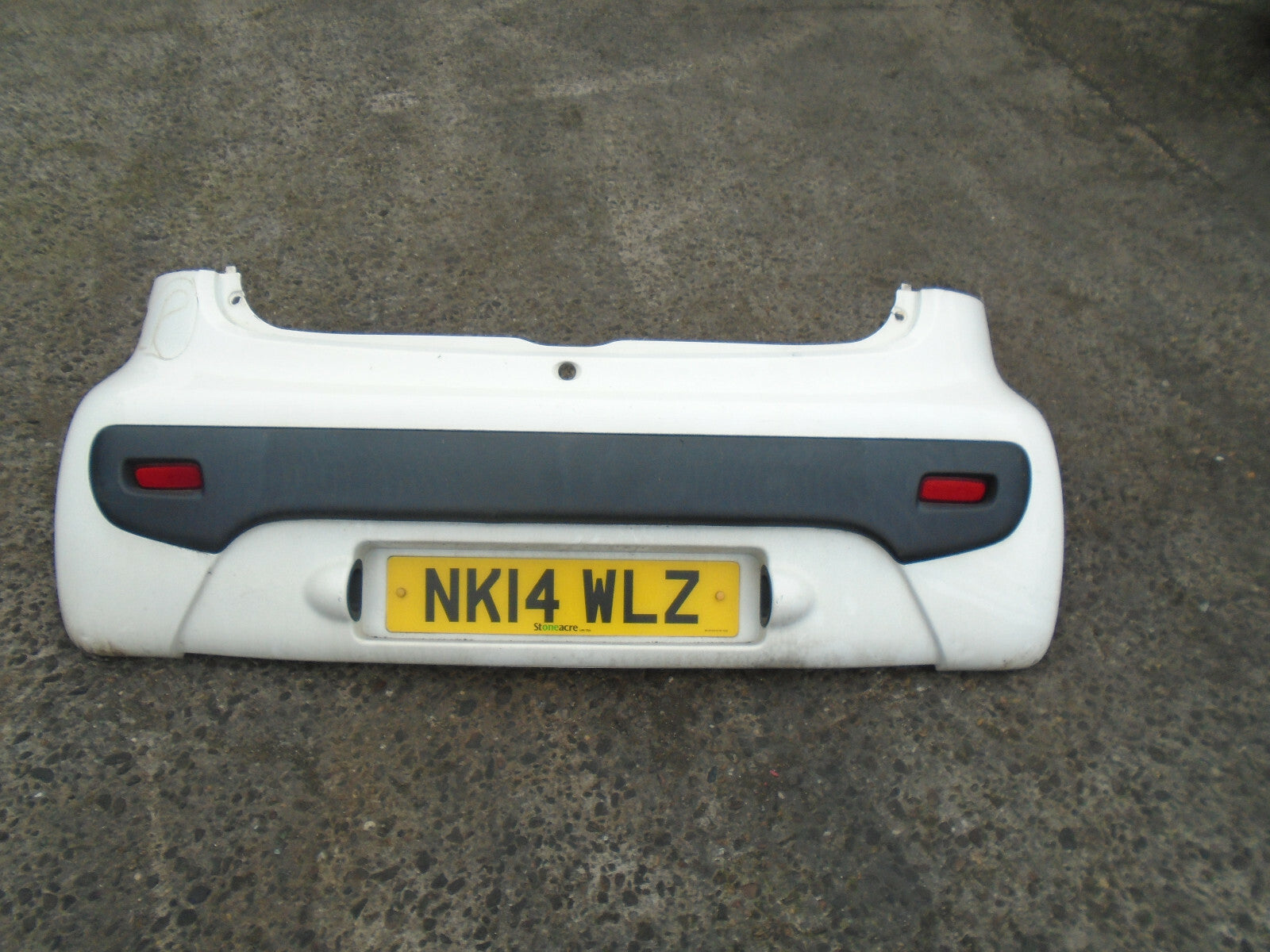 CITROEN C1 MK2 2014 3 DOOR REAR BUMPER COMPLETE WHITE
