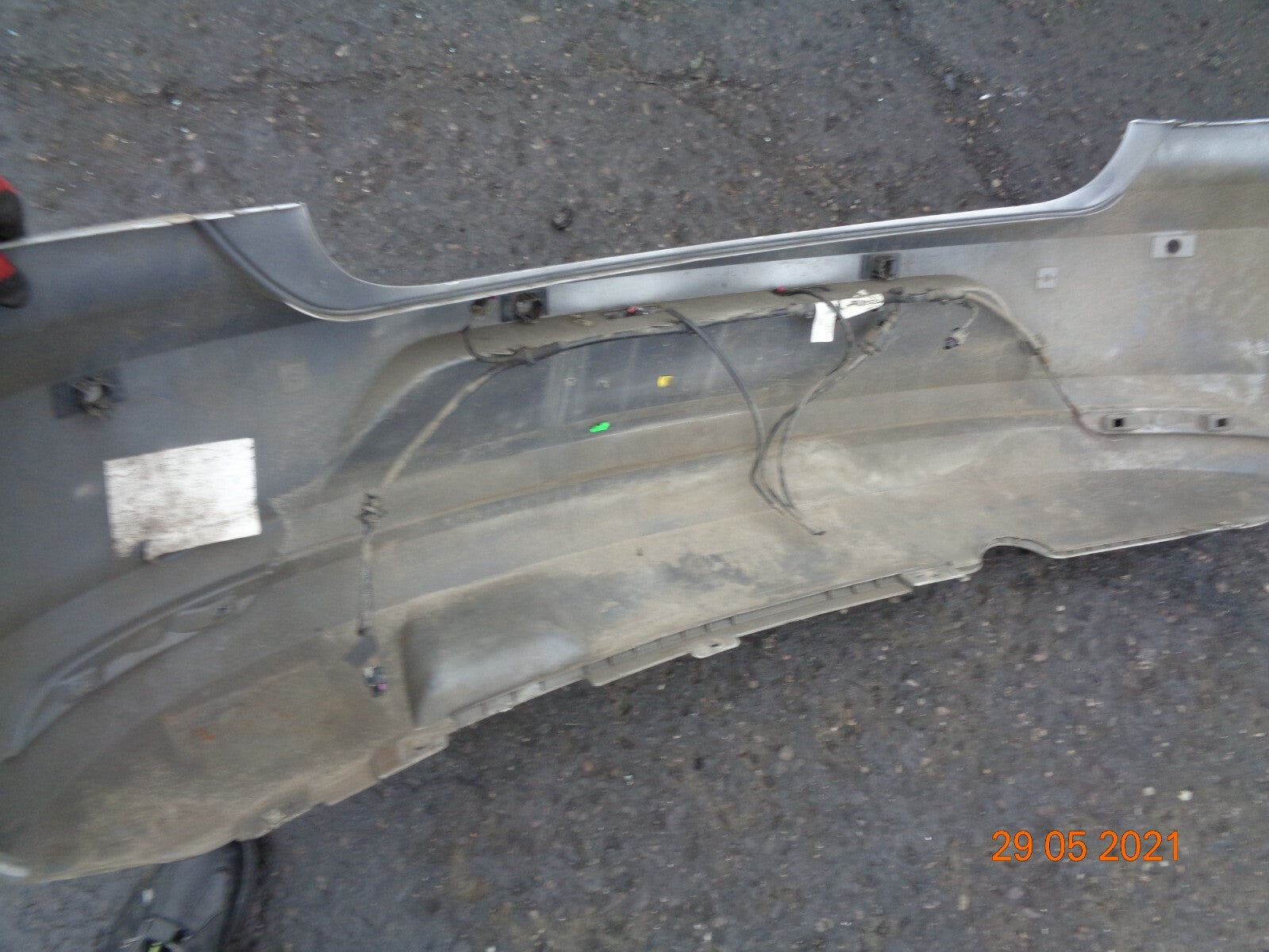 VW VOLKSWAGEN POLO 6R 6C 2016 REAR BACK PLASTIC BUMPER SILVER