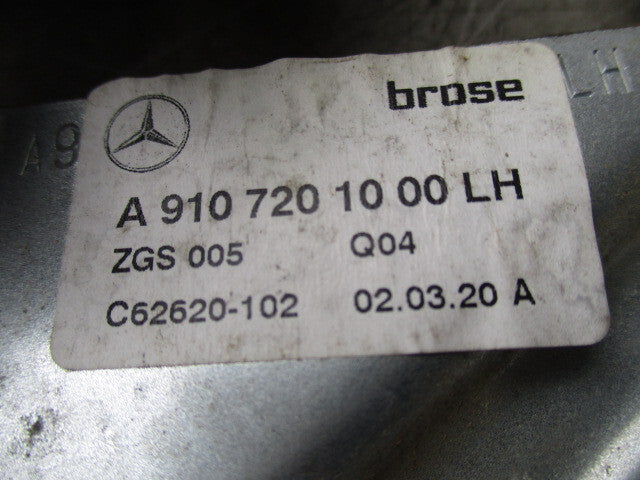 2020 MERCEDES BENZ SPRINTER W907 NSF SIDE WINDOW REGULATOR MOTOR A9107201000