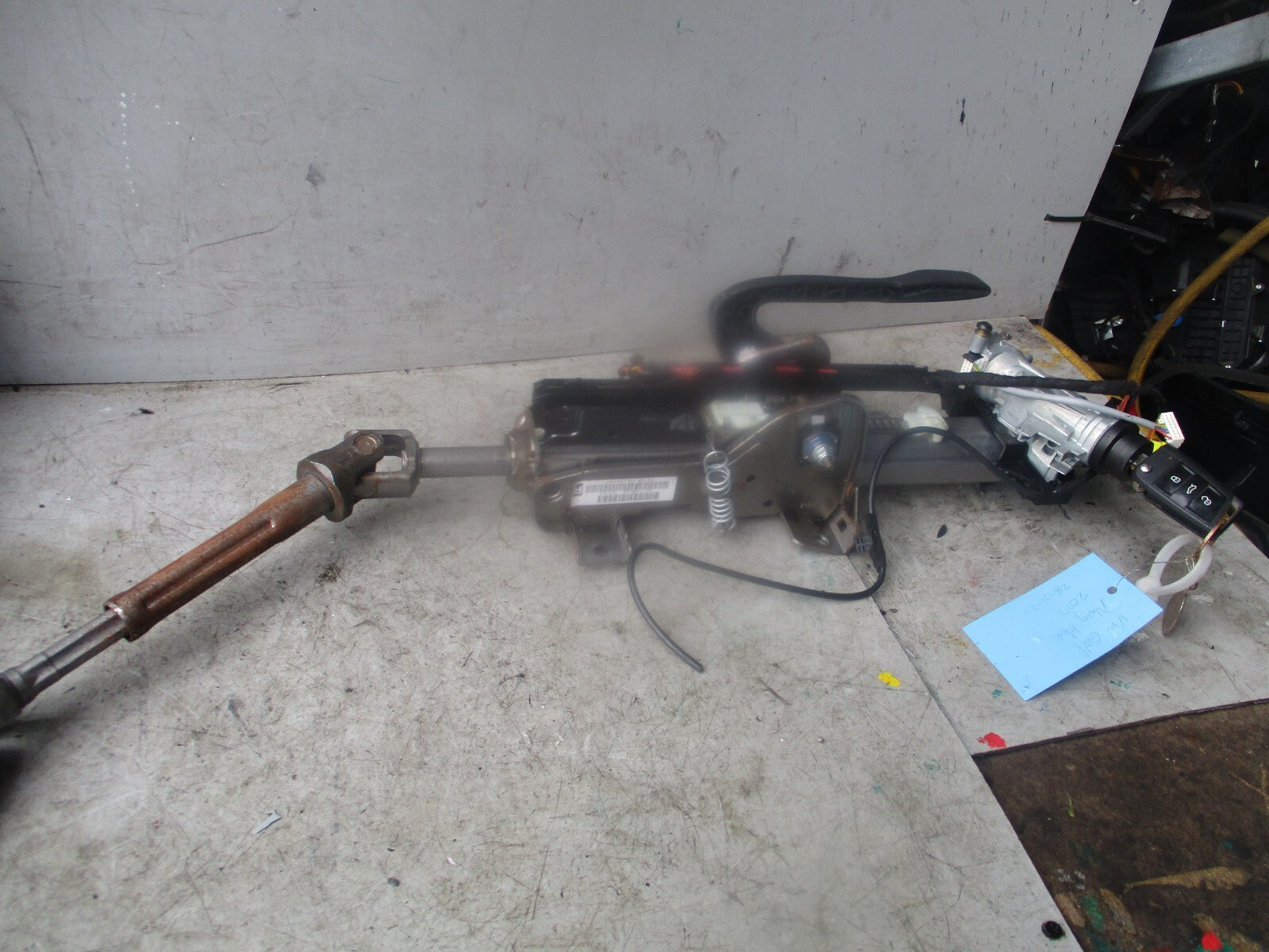 2017 VOLKSWAGEN GOLF STEERING COLUMN BARREL & KEY 5Q2419502AE