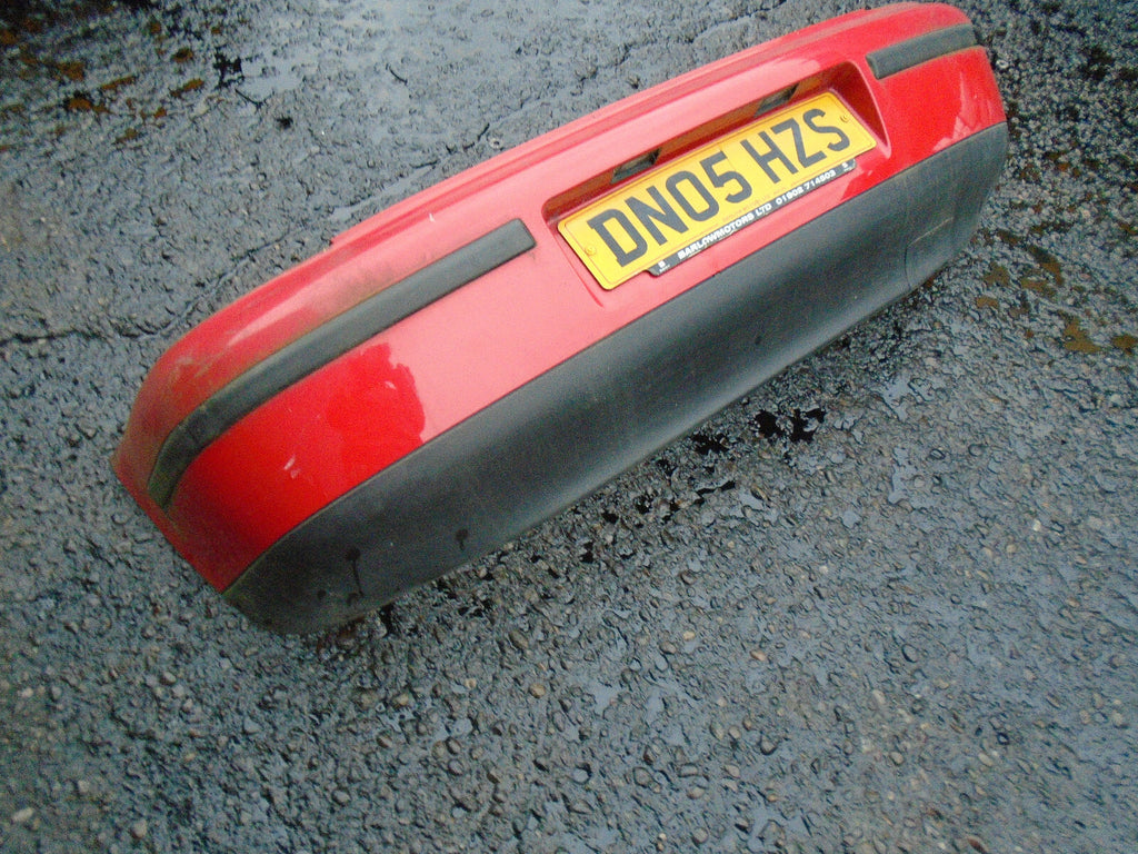 SEAT LEON MK1 2005 REAR COMPLETE BUMPER RED