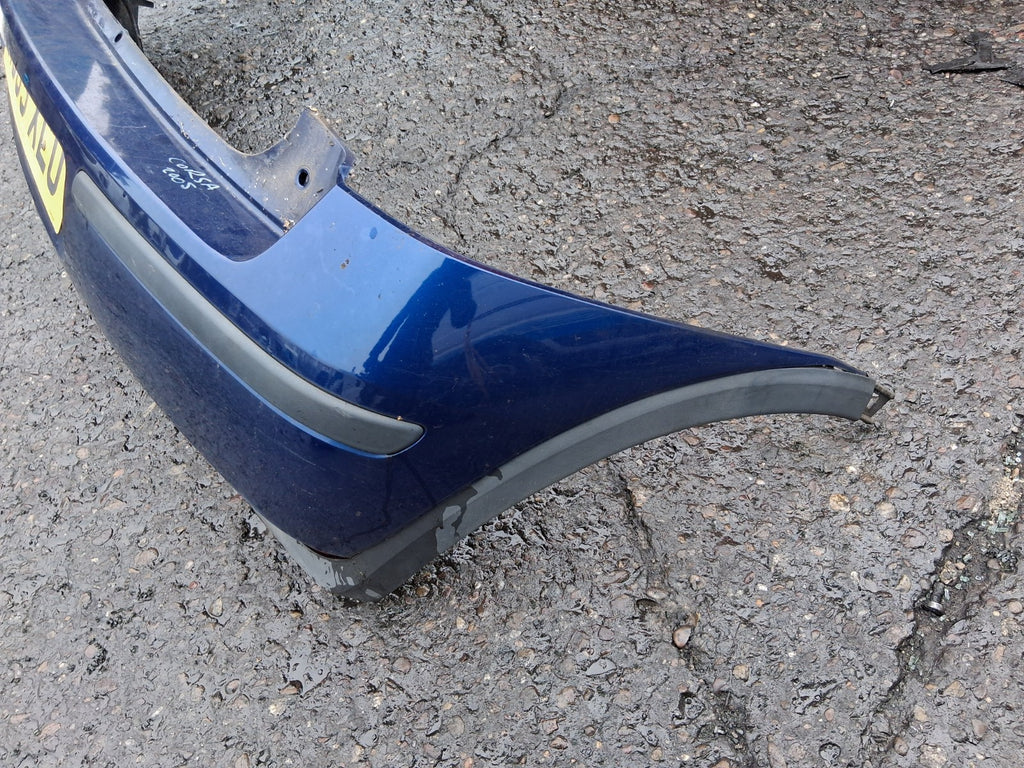 2005 VAUXHALL CORSA C COMPLETE REAR BUMPER BLUE