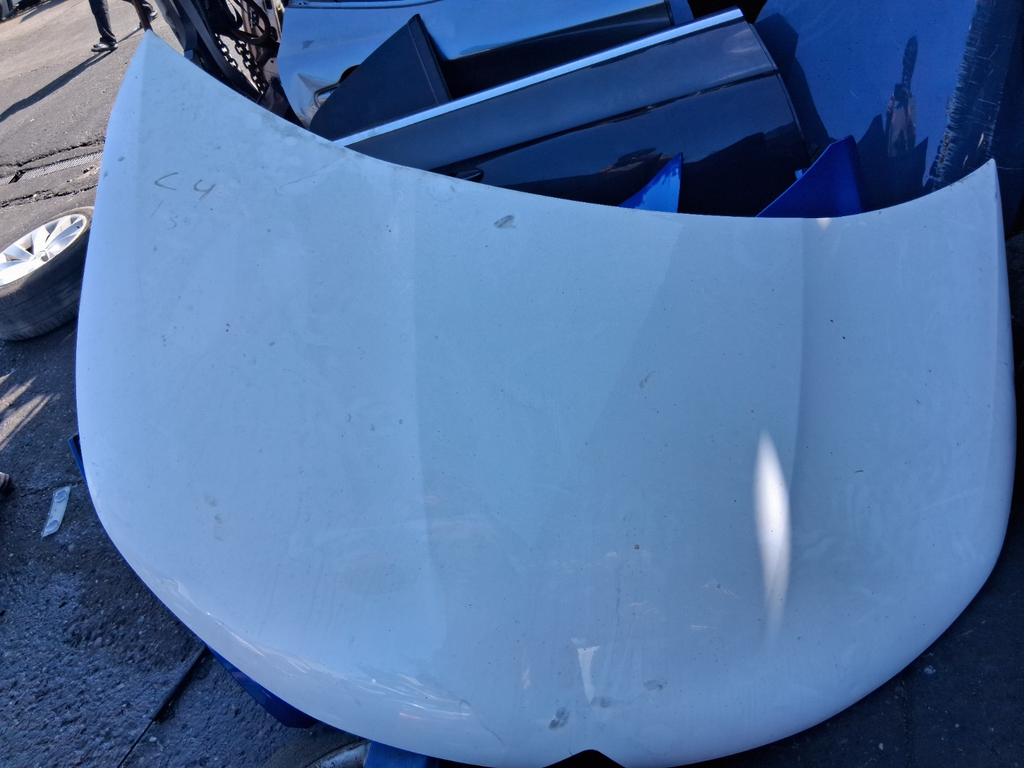 2013 CITROEN C4 MK2 FRONT BONNET HOOD PANEL WHITE