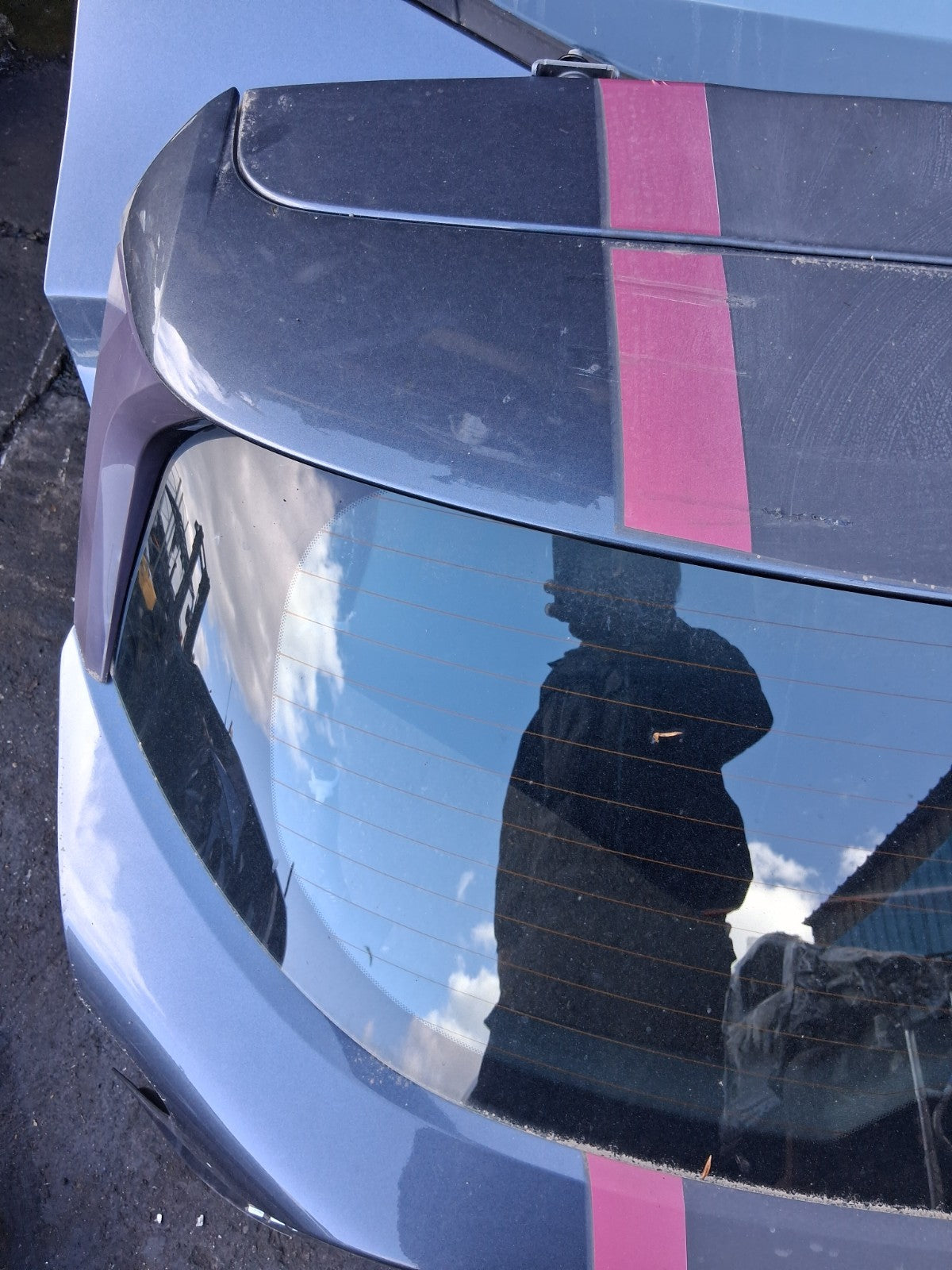 2018 NISSAN MICRA K14 COMPLETE REAR TAILGATE BOOTLID GREY TITANIUM KPN