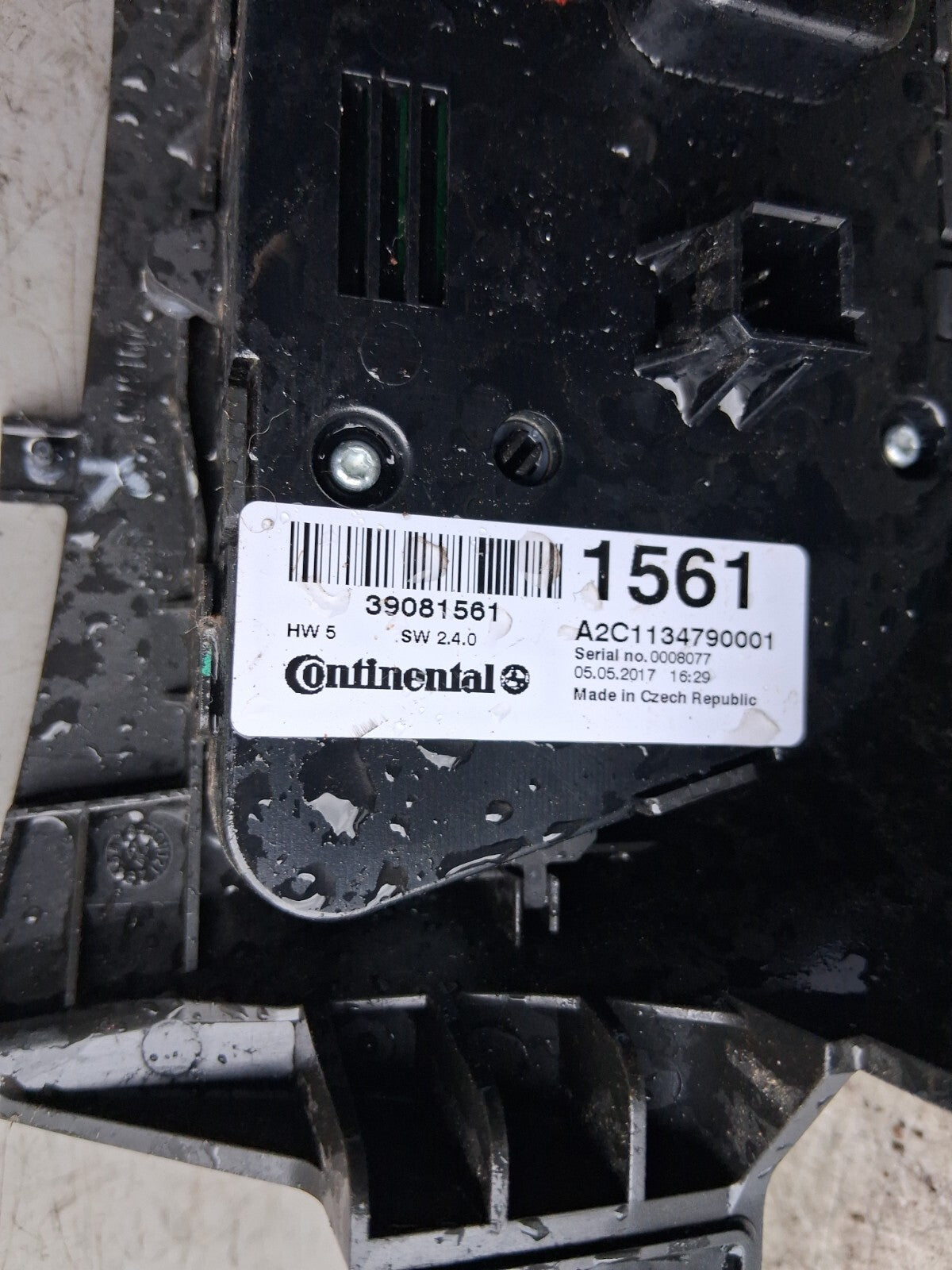 2017 VAUXHALL ZAFIRA C TOURER AC HEATER CLIMATE CONTROL SWITCH PANEL 39081561