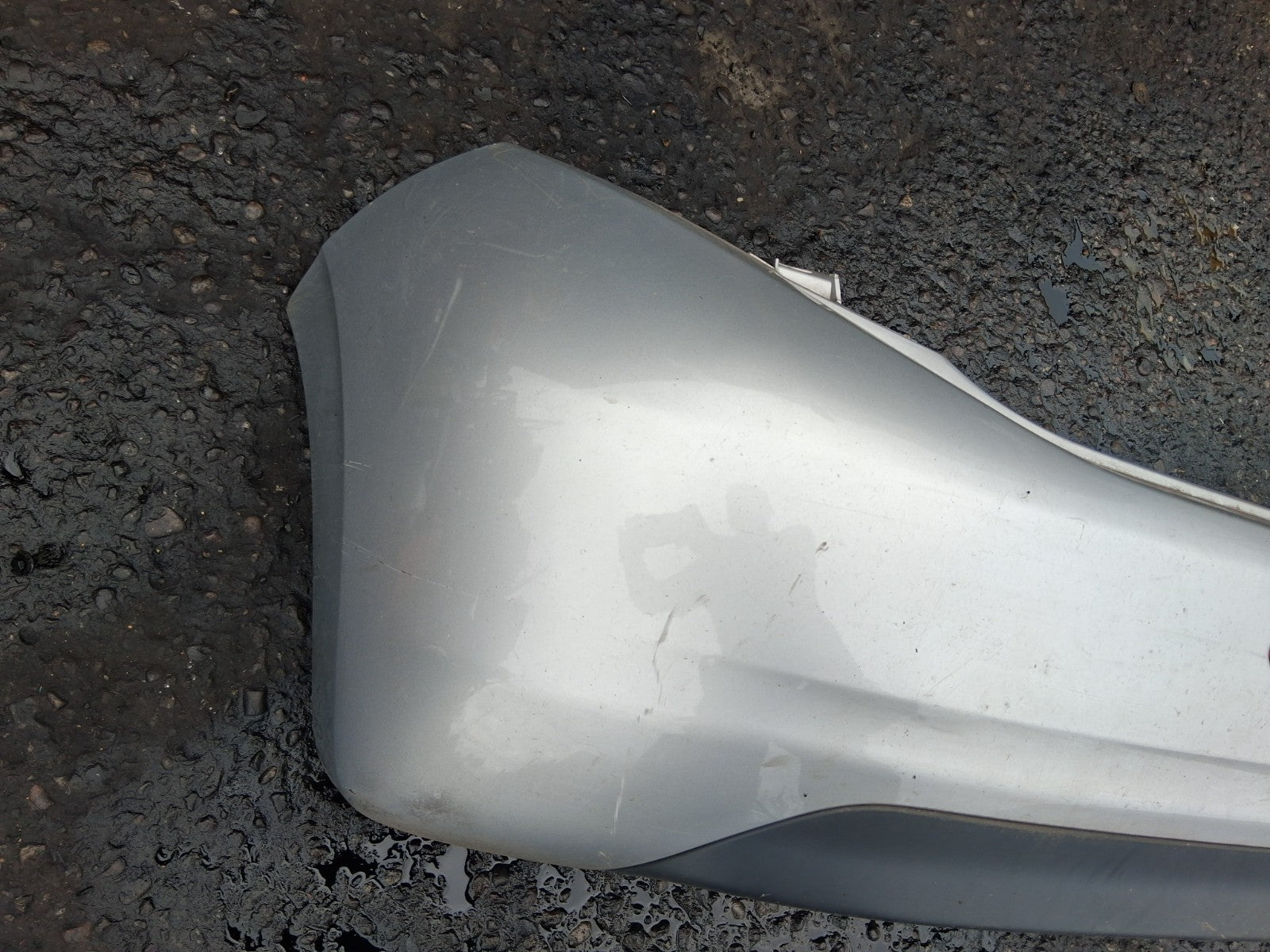 2012 PEUGEOT 208 COMPLETE REAR BUMPER SILVER