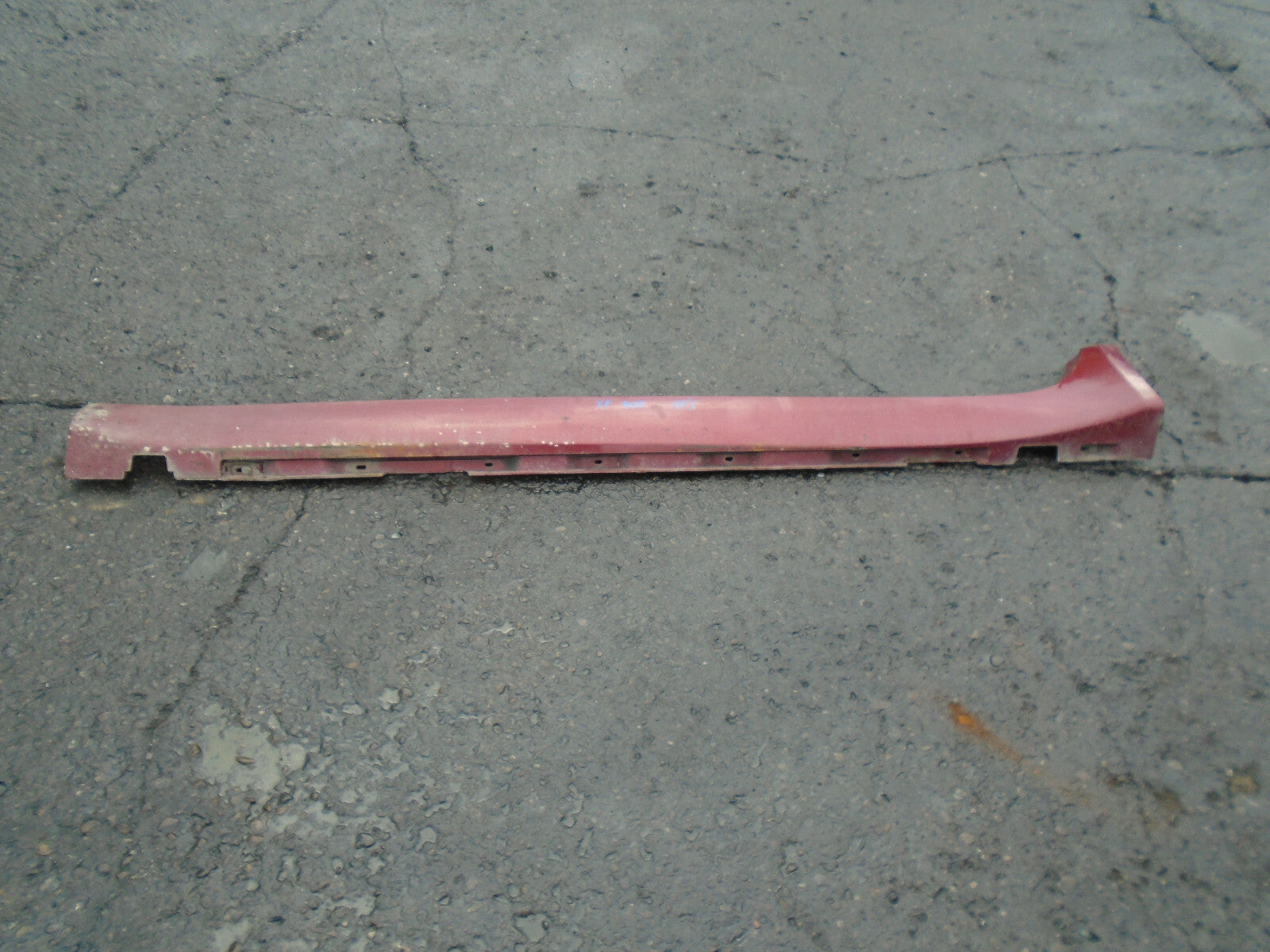 JAGUAR XF FACELIFT 2013 NS PASSENGER SIDE SKIRT VALANCE IN RED CAJ