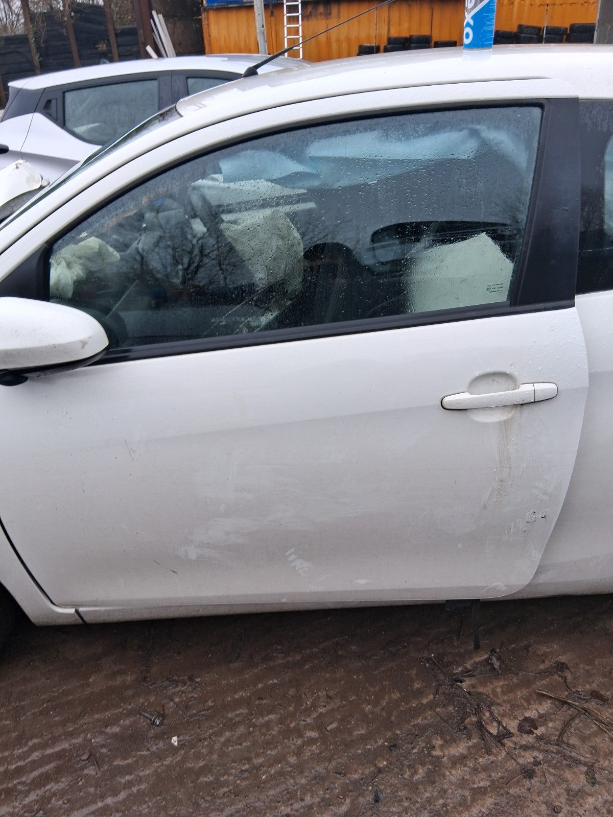 2019 PEUGEOT 108 3 DOOR MK2 NS PASSENGER SIDE LEFT BARE DOOR SOLID WHITE KWD