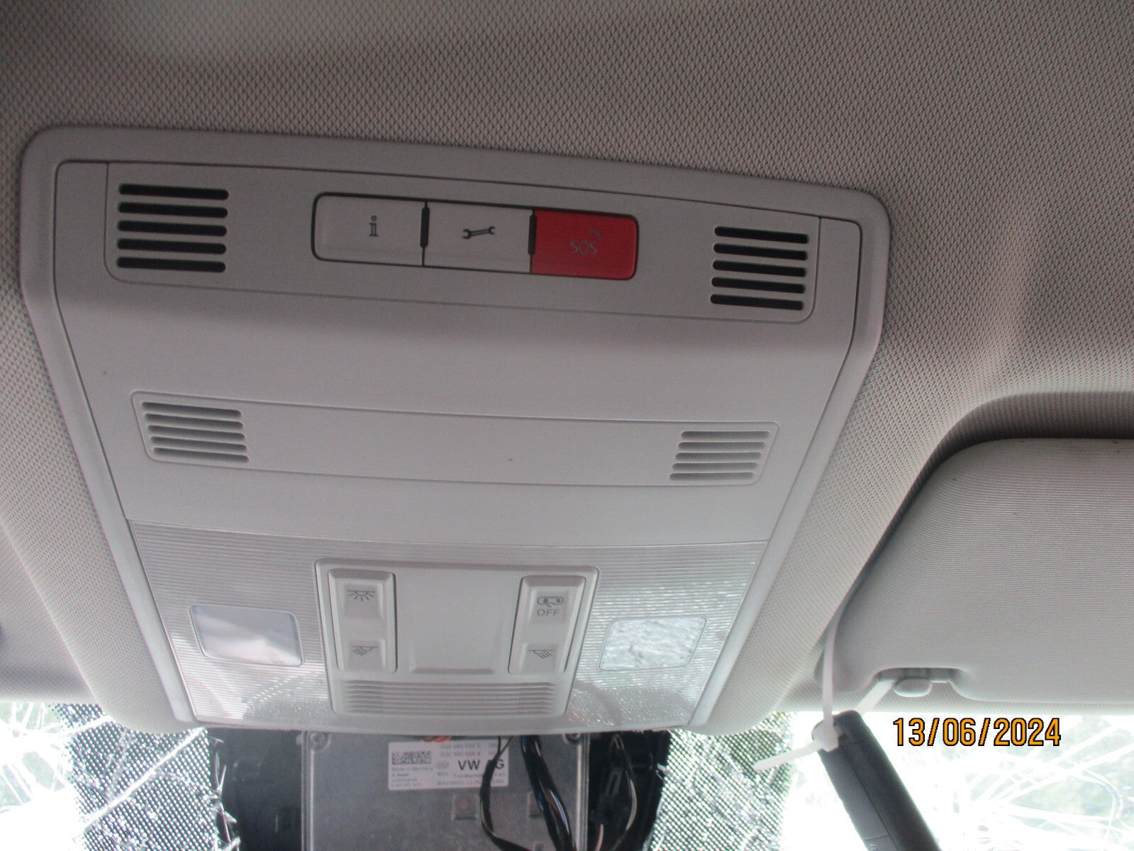 2020 VW VOLKSWAGEN T ROC FRONT INTERIOR ROOF READING LIGHT