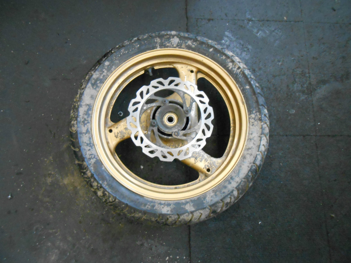 SUZUKI GS500F 2006 GS 500 F TEAM HERON 3 SPOKE MAG REAR WHEEL & TYRES 130/70-17