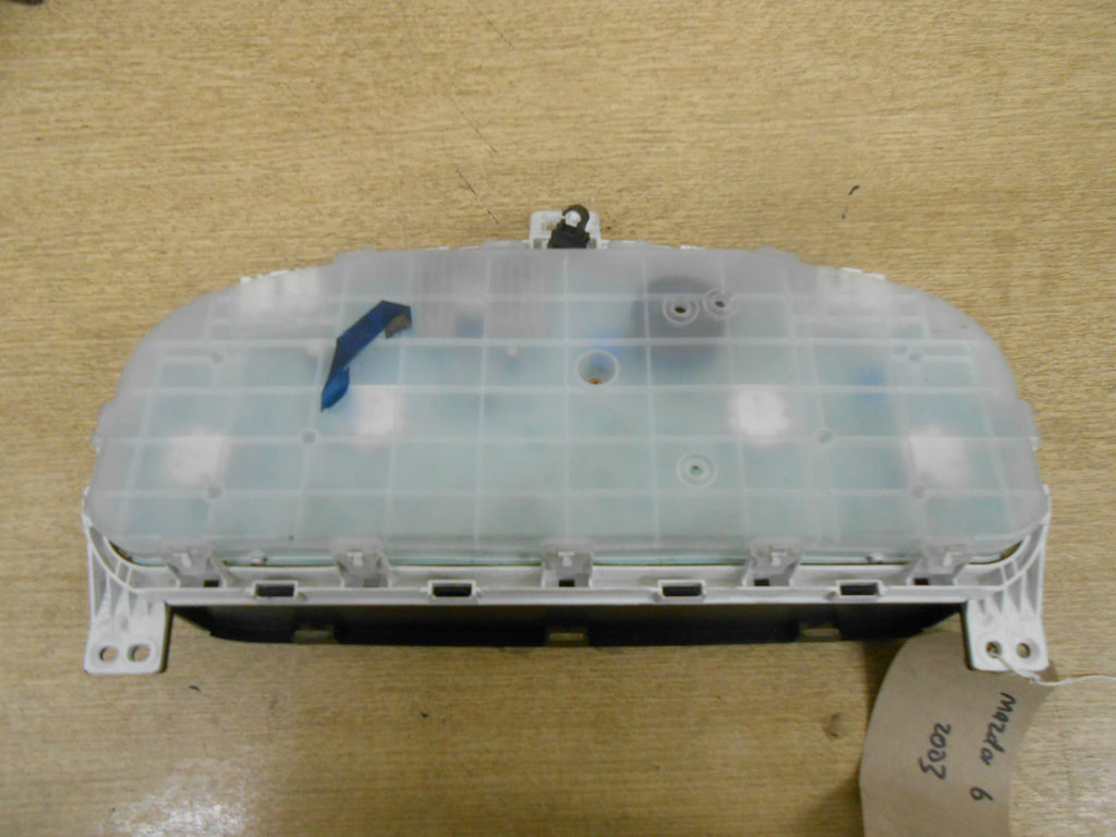 MAZDA 6 GG GY 2003 2.3 SEMI AUTOMATIC AUTO CLOCKS SPEEDO INSTRUMENT CLUSTER