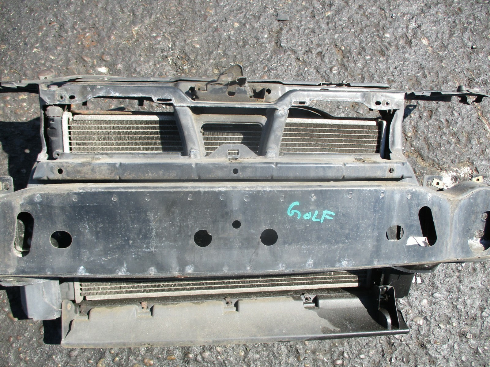 VW VOLKSWAGEN GOLF CABRIO 1998 COMPLETE RAD RADIATOR PACK FAN SLAM PANEL BAR