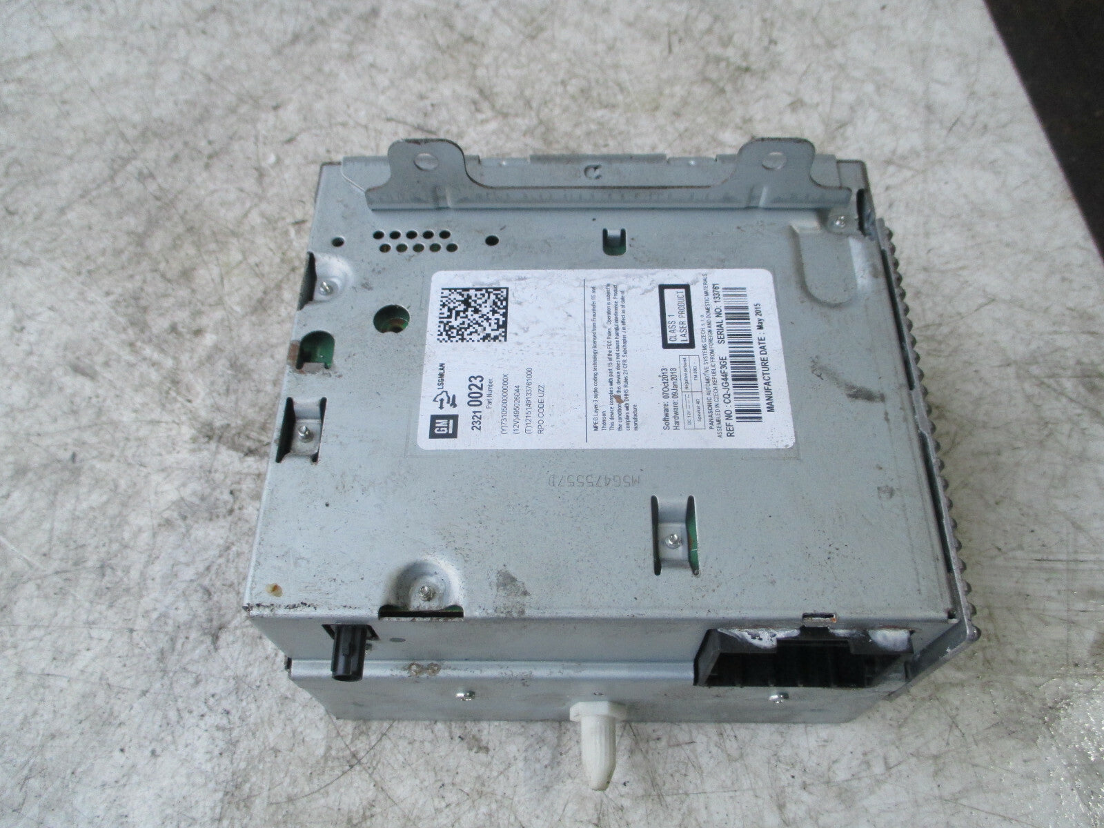 VAUXHALL ASTRA GTC 2016 RADIO CD PLAYER HEAD UNIT 23210023