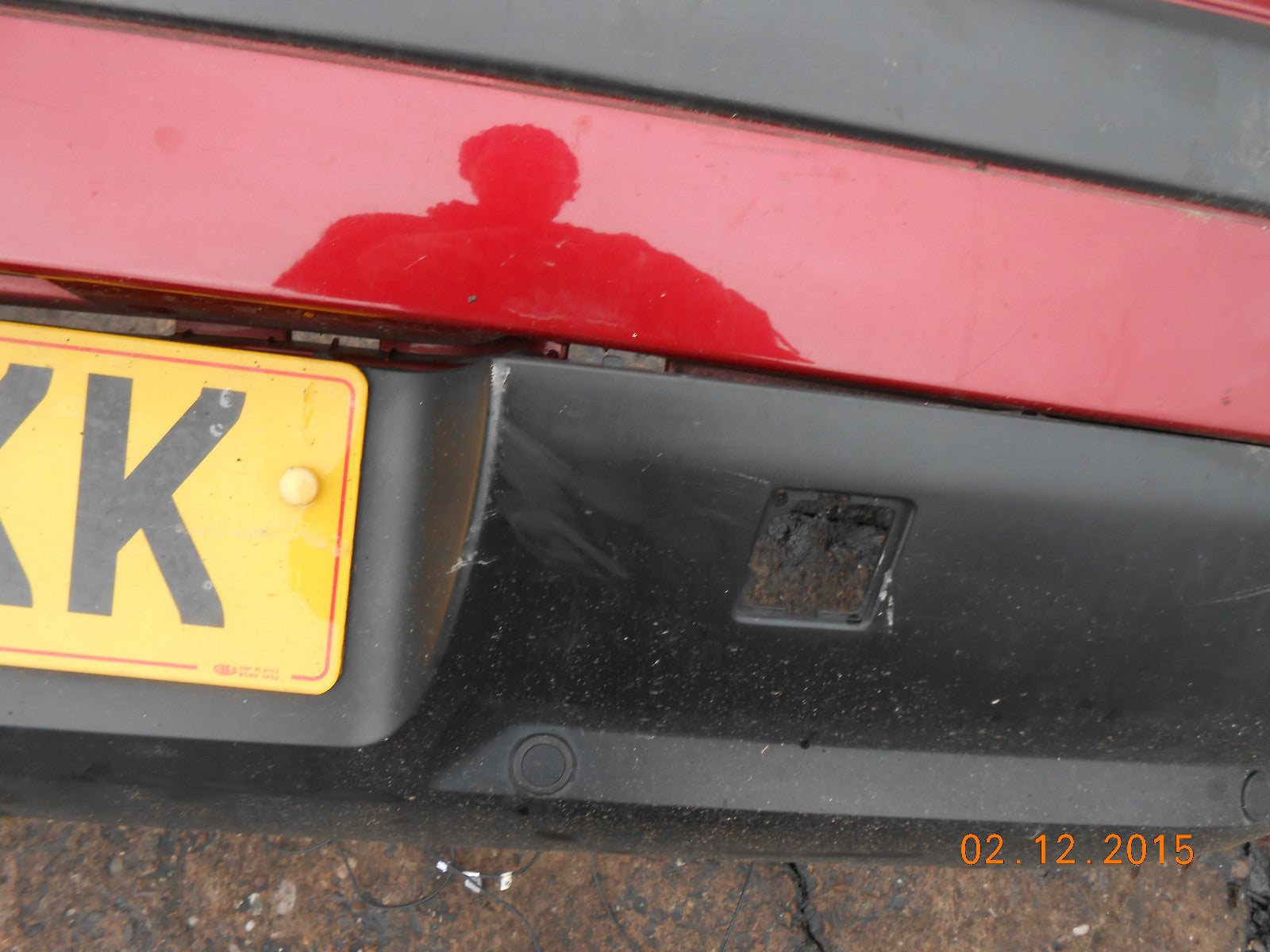 CITROEN C5 2005 FACELIFT COMPLETE REAR BUMPER KKQD ROUGE PROFOND MICA RED