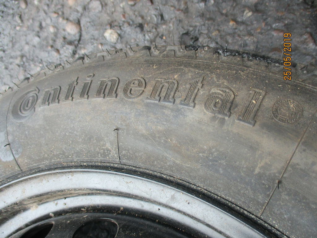 MERCEDES C CLASS CLK 5 STUD 16 INCH SPACE SAVER WHEEL CONTINENTAL 125/90 R16