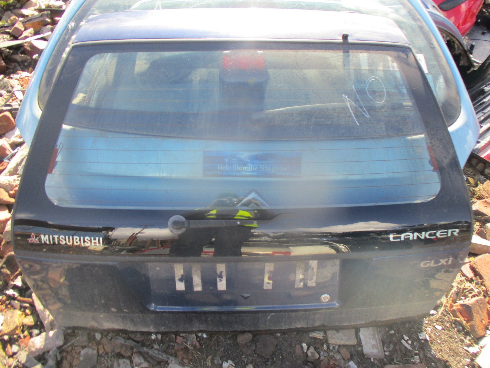 2000 MITSUBISHI LANCER ESTATE BOOTLID BOOT TAILGATE COMPLETE BLUE