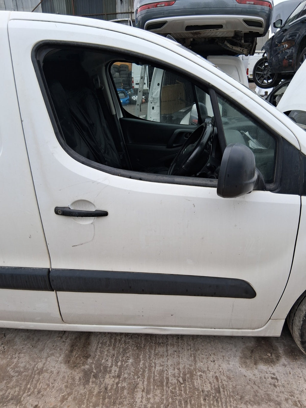 2017 CITROEN BERLINGO MK2 OSF DRIVER SIDE FRONT RIGHT BARE DOOR WHITE