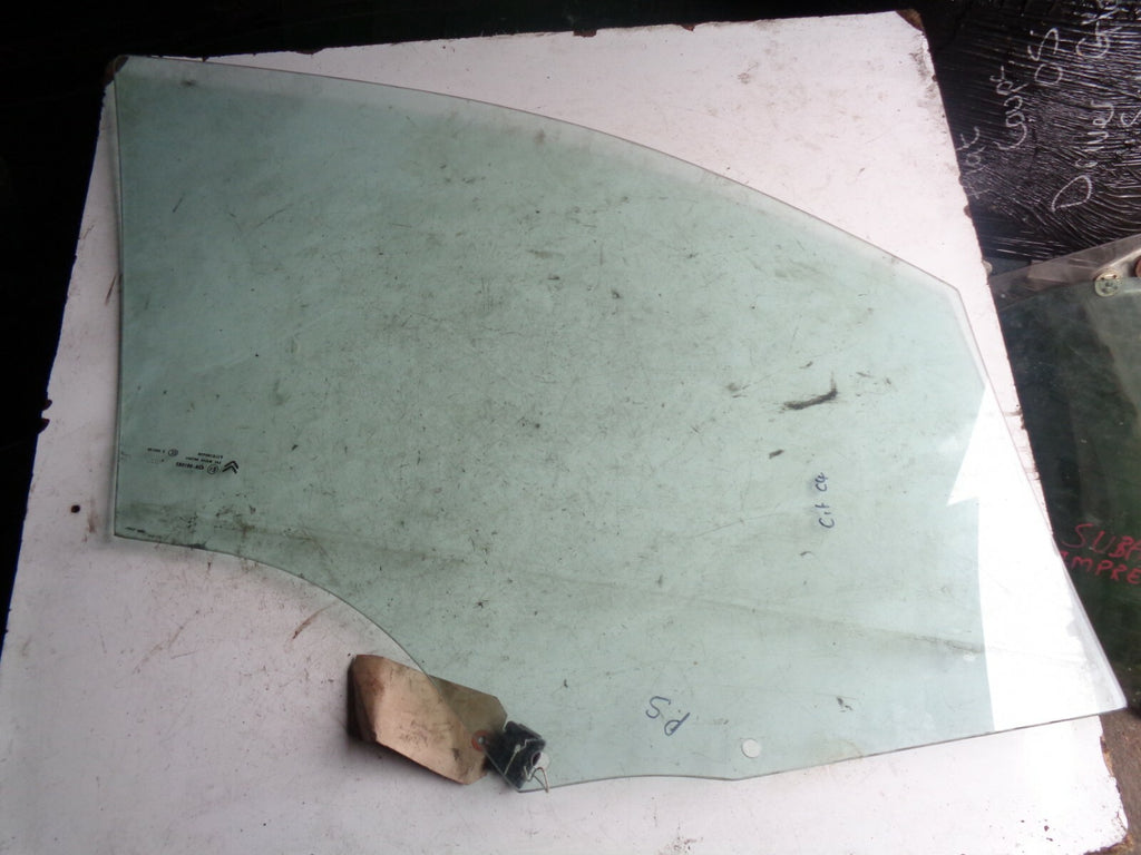 CITROEN C4 2013 MK2 1.6 HDI DOOR WINDOW GLASS FRONT PASSENGER SIDE