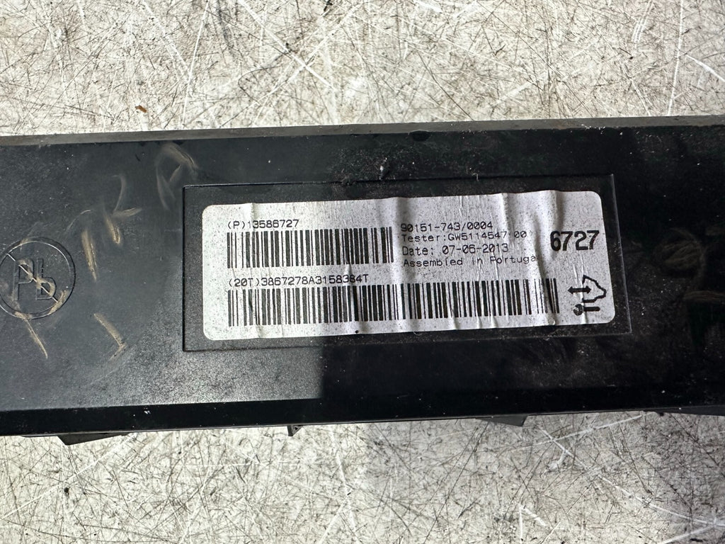 2013 VAUXHALL ASTRA J HEATER CONTROL CLIMATE MODULE 13586727