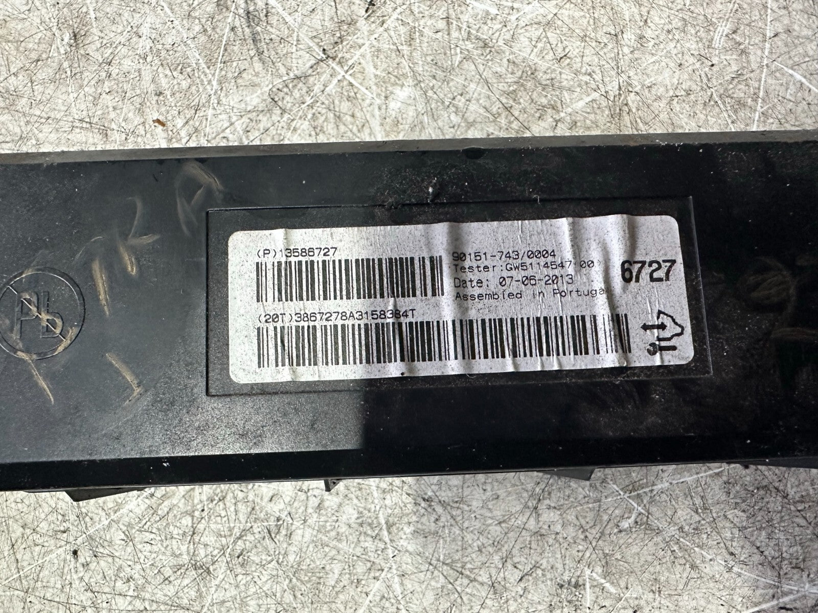 2013 VAUXHALL ASTRA J HEATER CONTROL CLIMATE MODULE 13586727