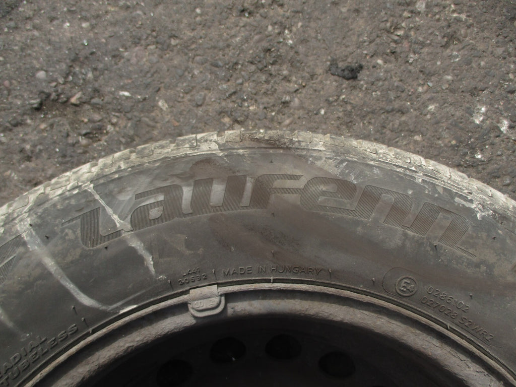 2014 VOLKSWAGEN GOLF MK7 5 SPOKE 15 INCH STEEL WHEEL WITH TYRE 195/65R15 REF 2