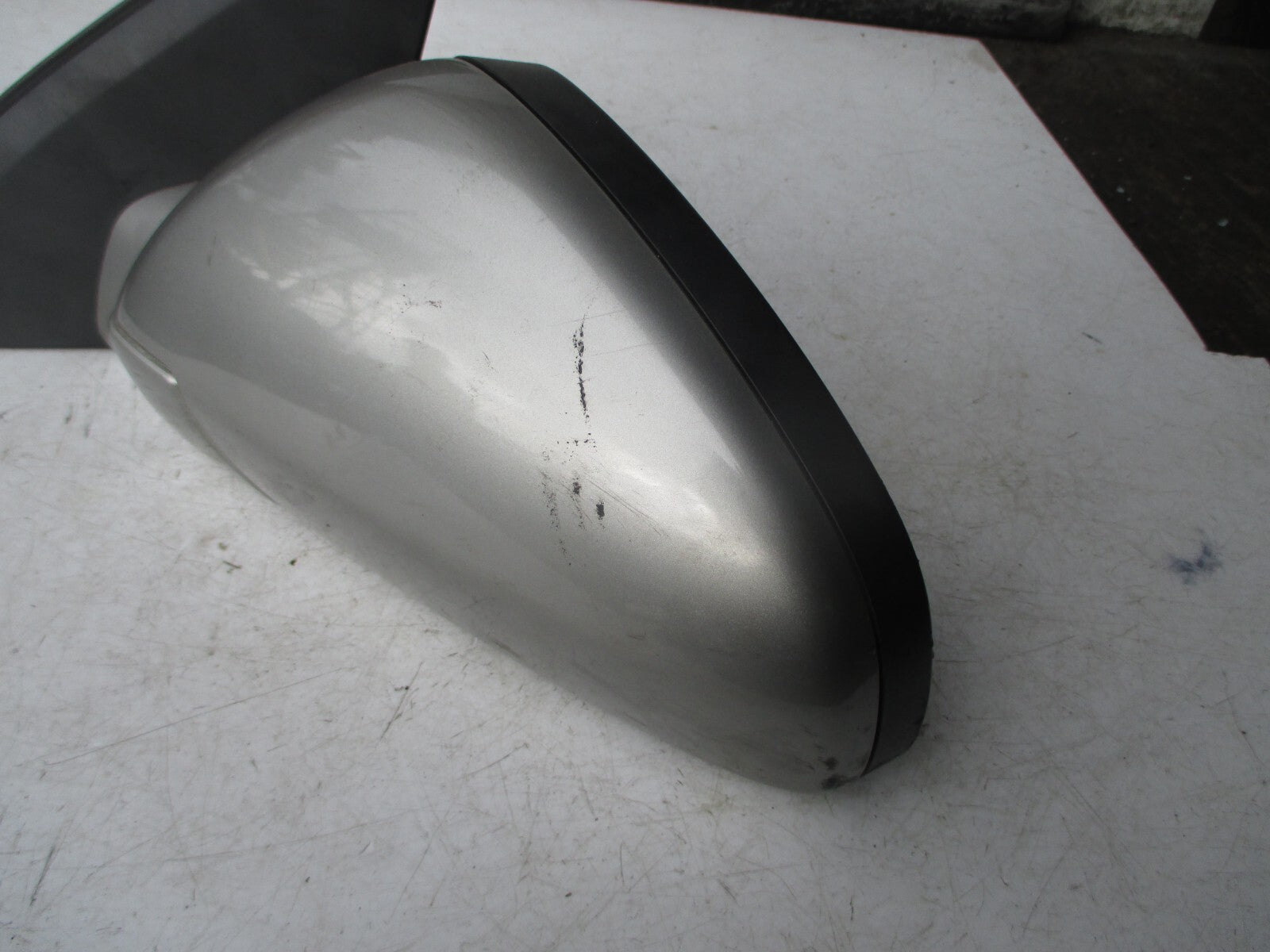 VAUXHALL VECTRA C 2003 NS PASSENGER SIDE ELECTRIC DOOR WING MIRROR GREY / SILVER