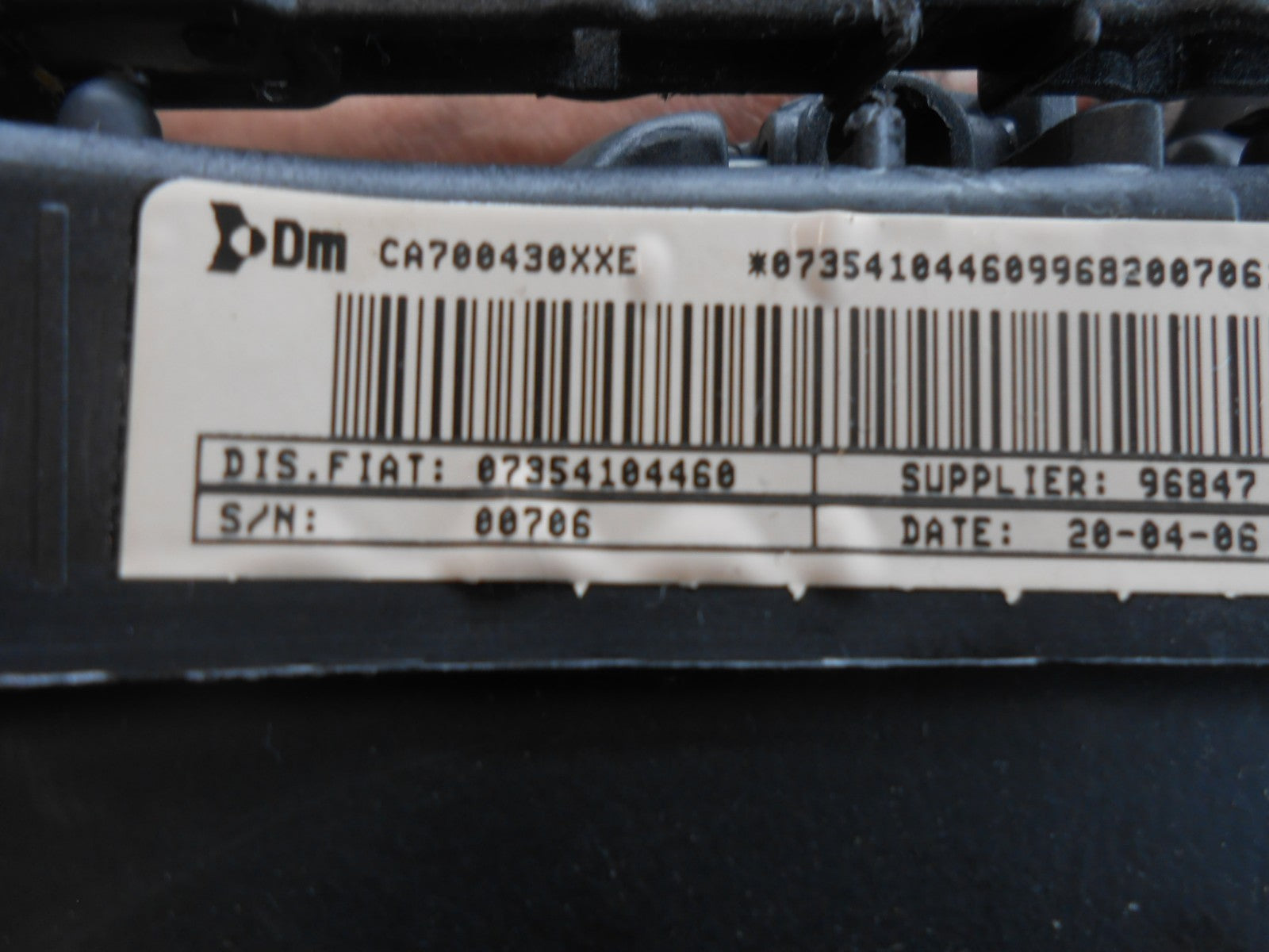 FIAT GRANDE PUNTO 199 (MK3) OS DRIVER SIDE STEERING WHEEL AIRBAG 07354102520