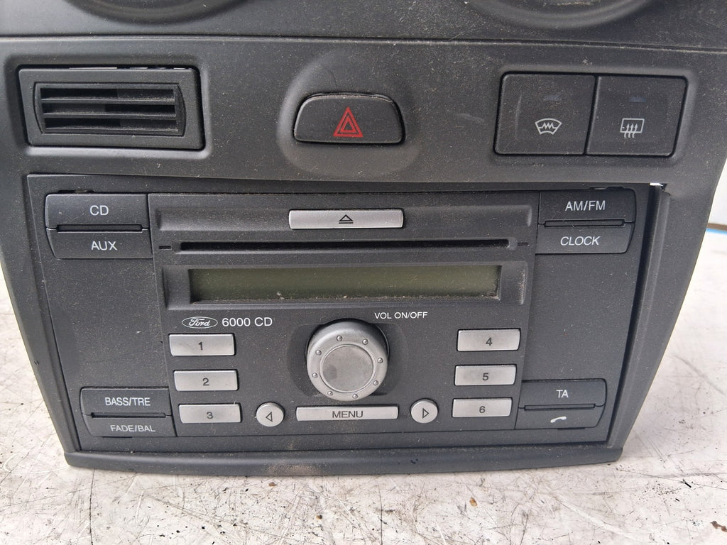 2006 FORD FIESTA MK6 CD PLAYER RADIO MULTIMEDIA AIR VENT HEAD UNIT 8S6118C815AA